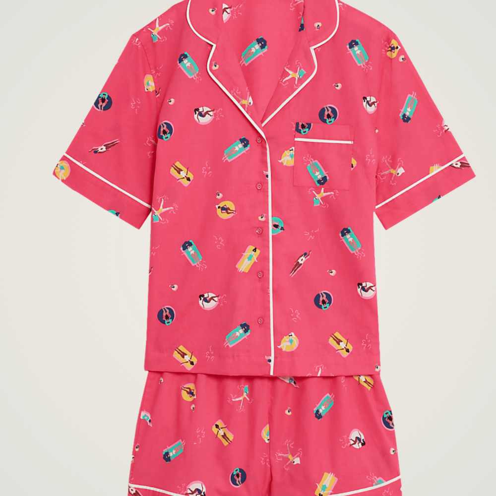 Bright Bloom Cotton Pyjama Set