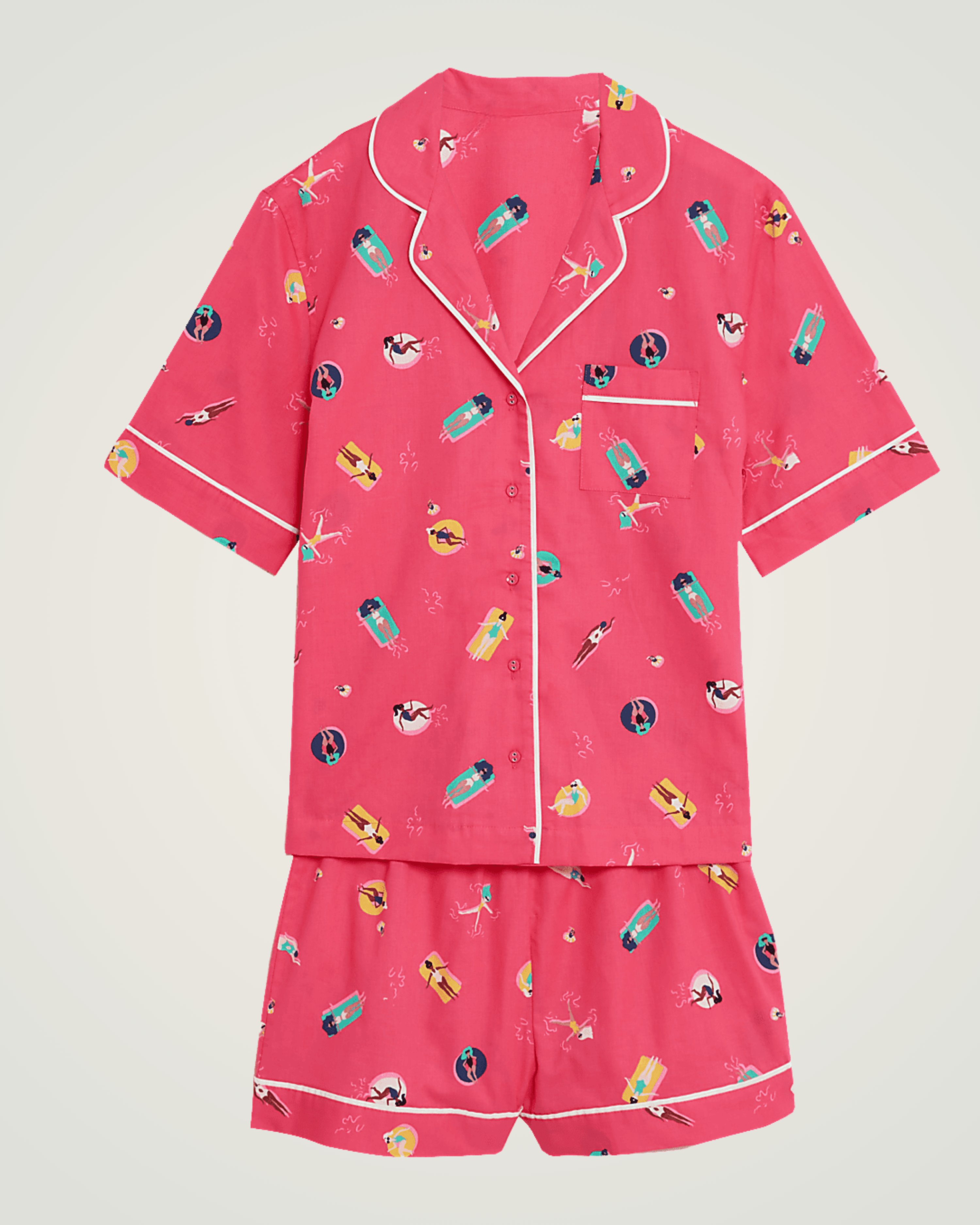 Bright Bloom Cotton Pyjama Set