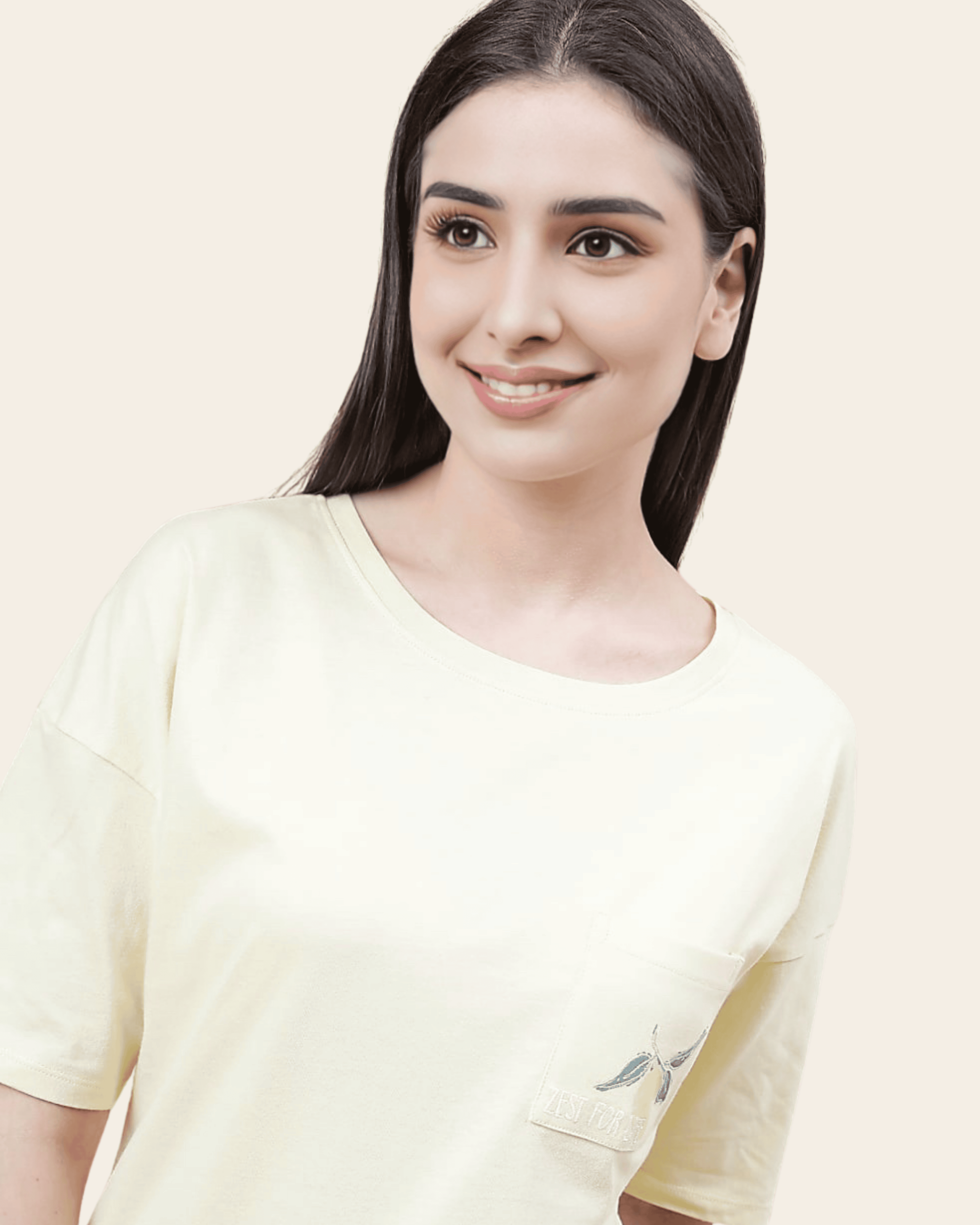Lemon Print Short-Sleeve Pyjama Set