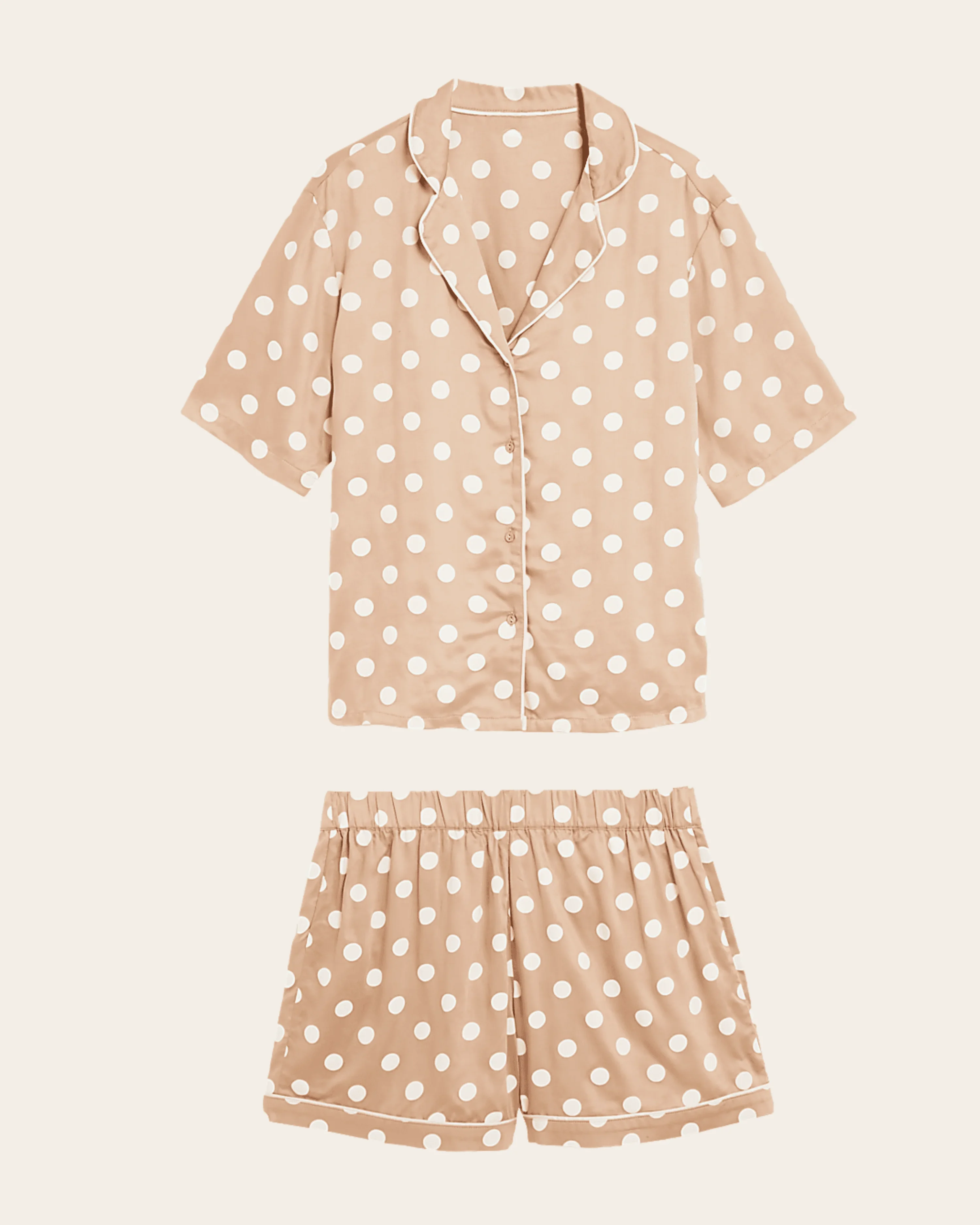 Golden Dot Sateen Pyjama Set