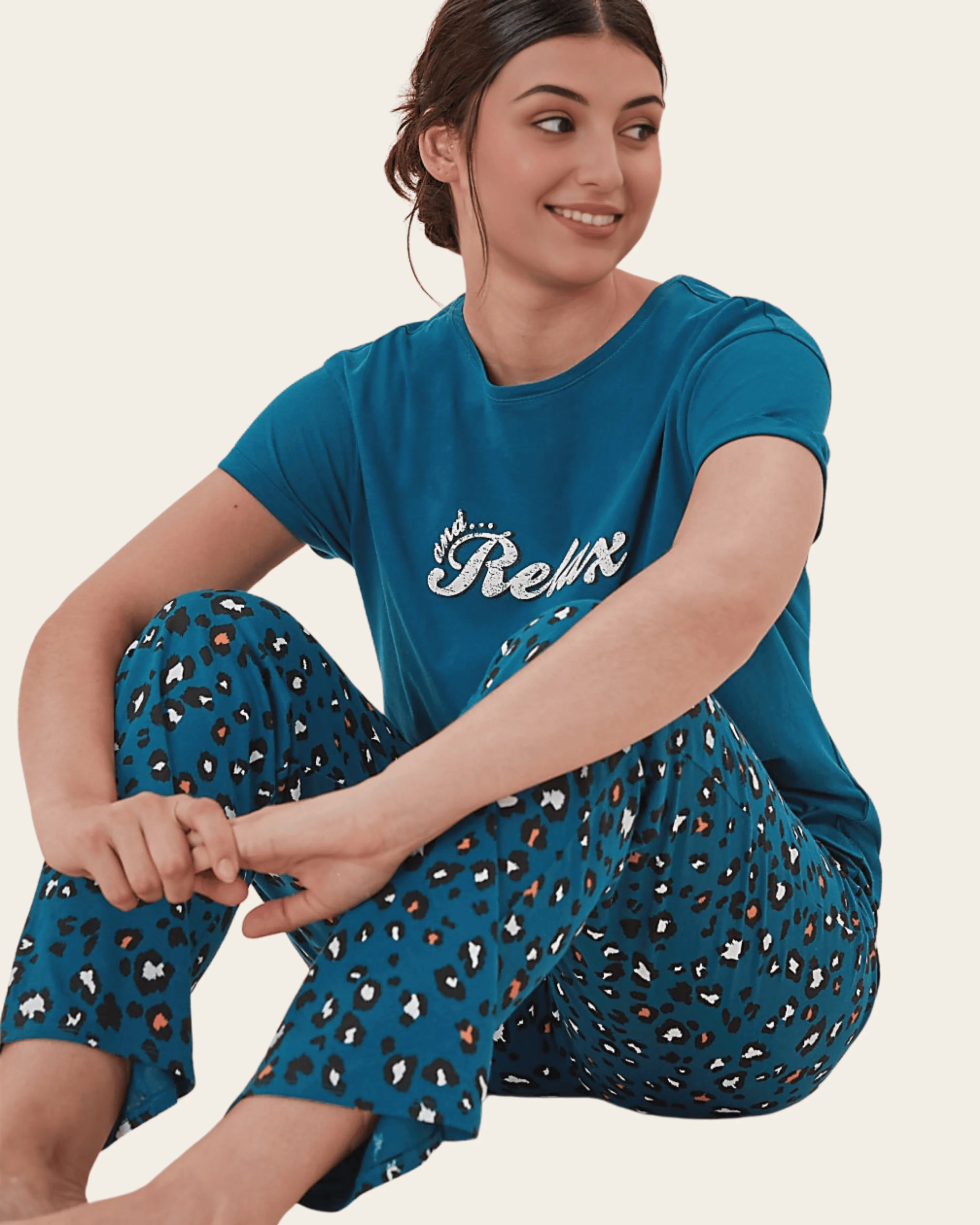 Pure Cotton Relax & Roar Pyjama Set