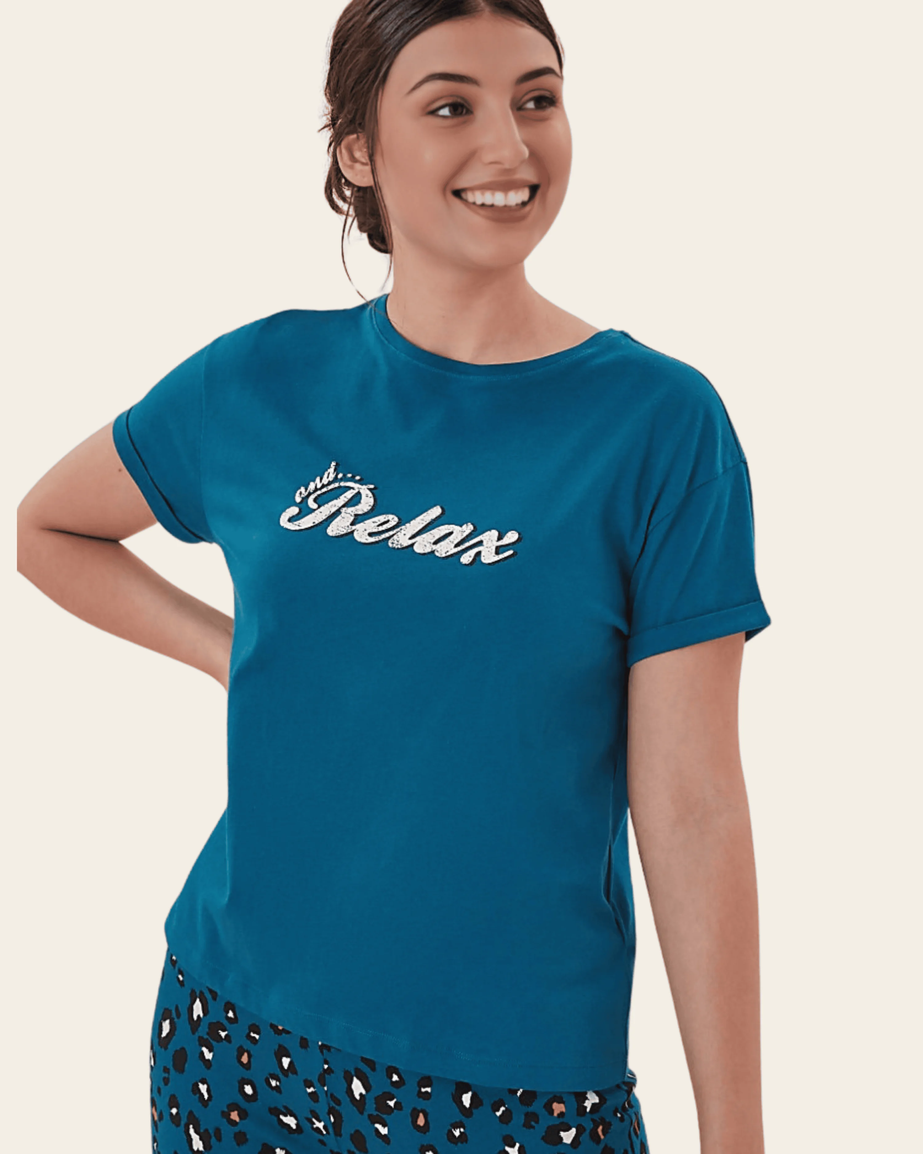 Pure Cotton Relax & Roar Pyjama Set