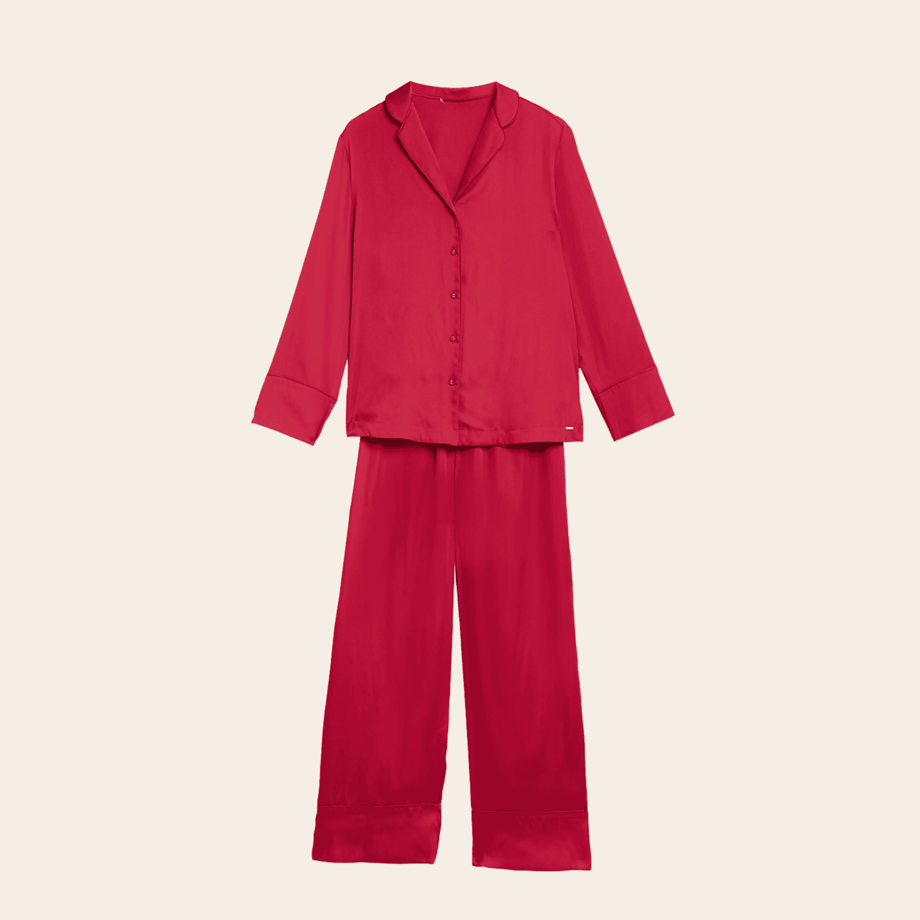 Cherry Luxe Satin Set