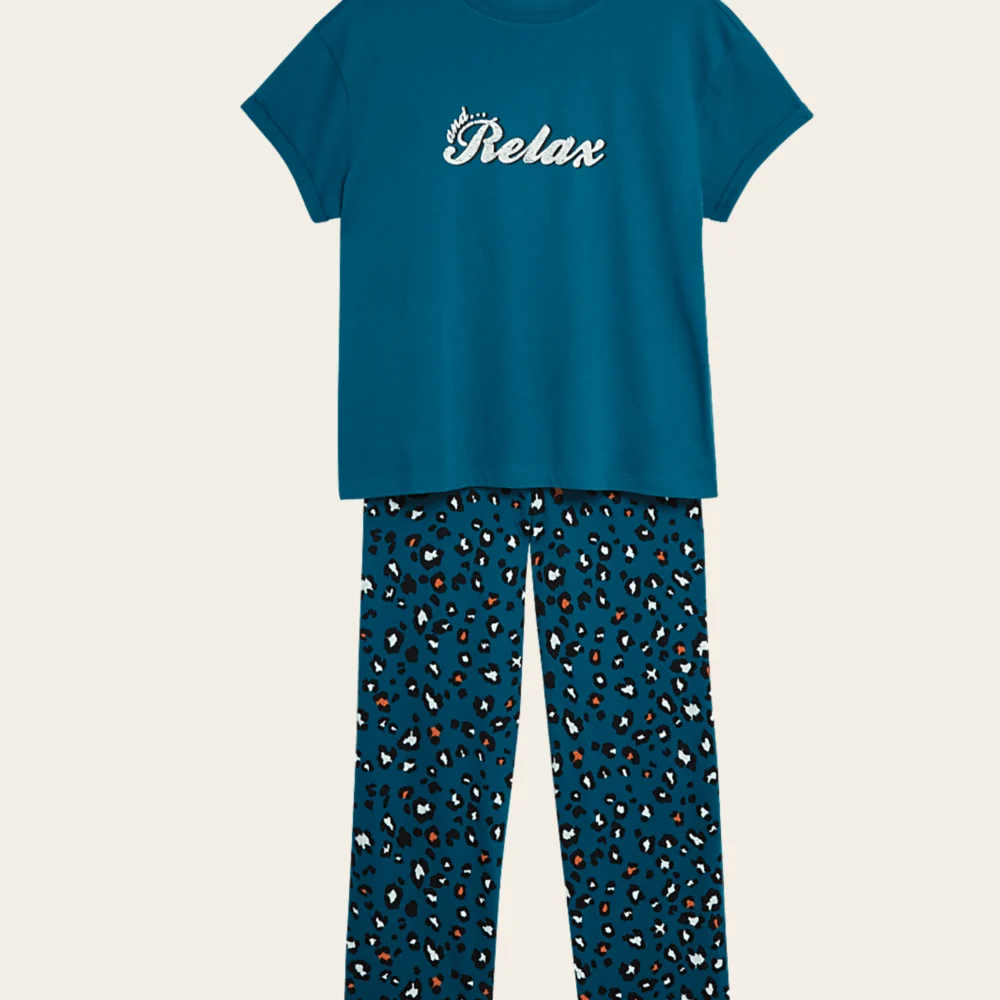 Pure Cotton Relax & Roar Pyjama Set