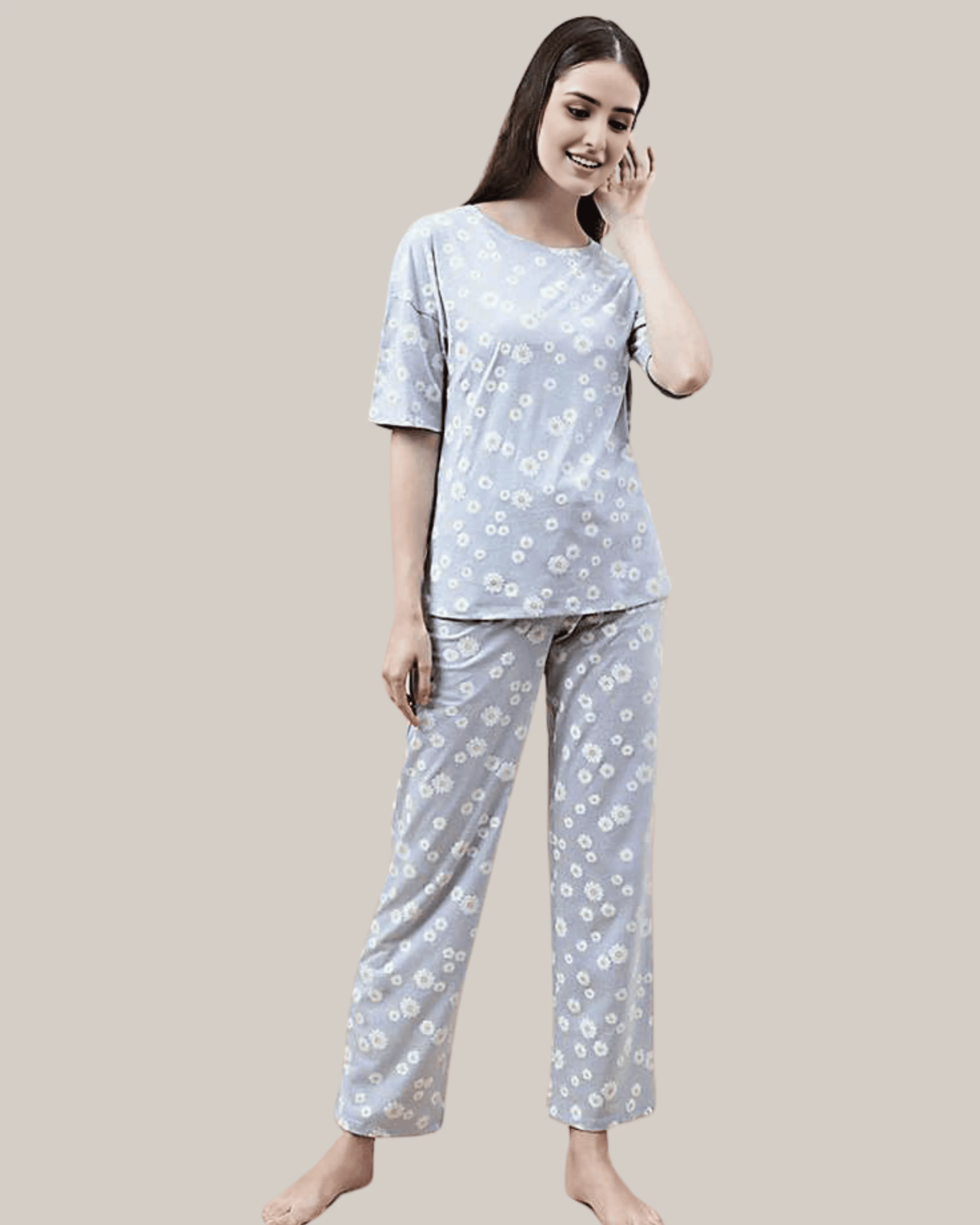 Blush Tones Cotton Pajama Set