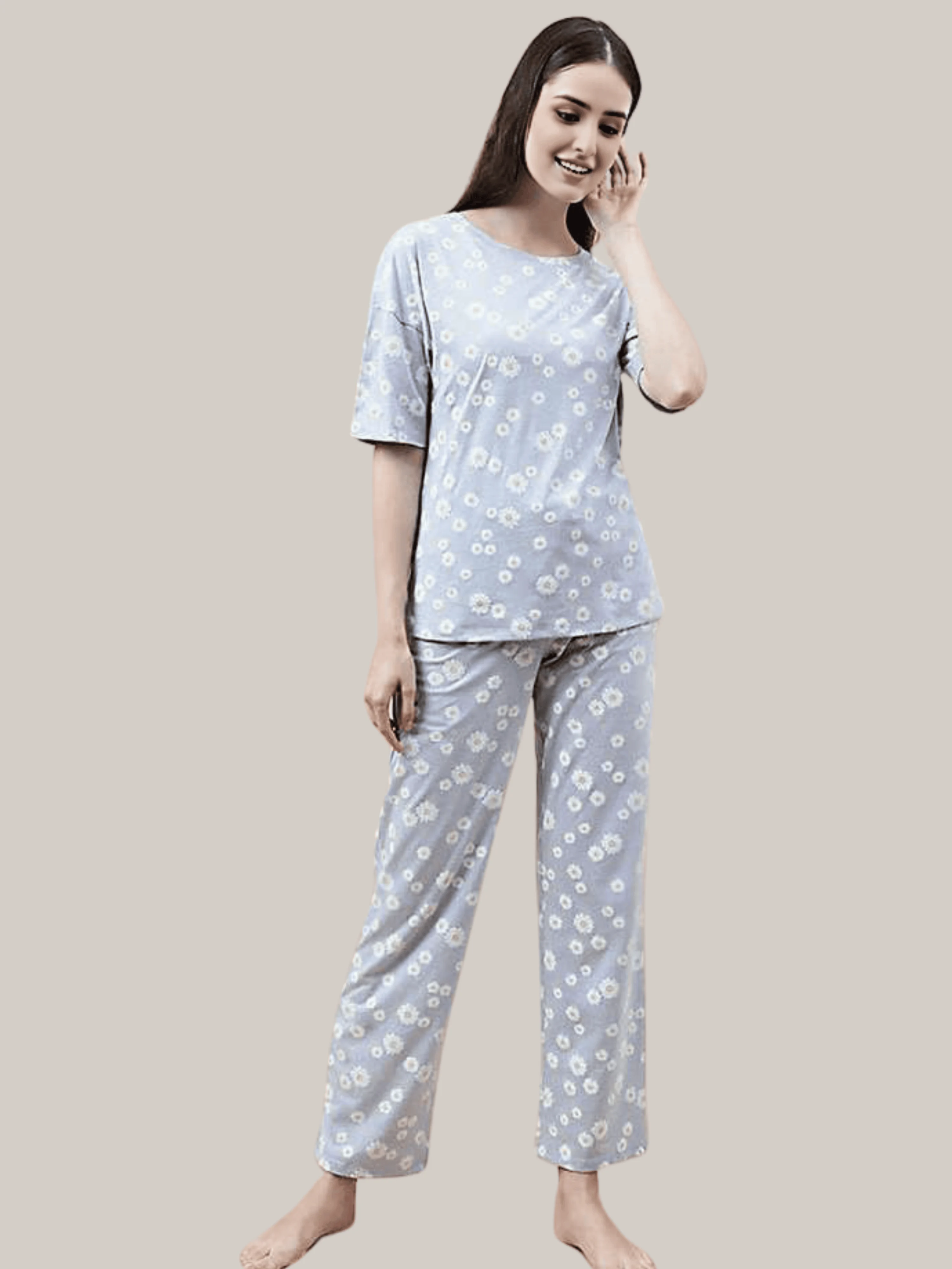 Blush Tones Cotton Pajama Set