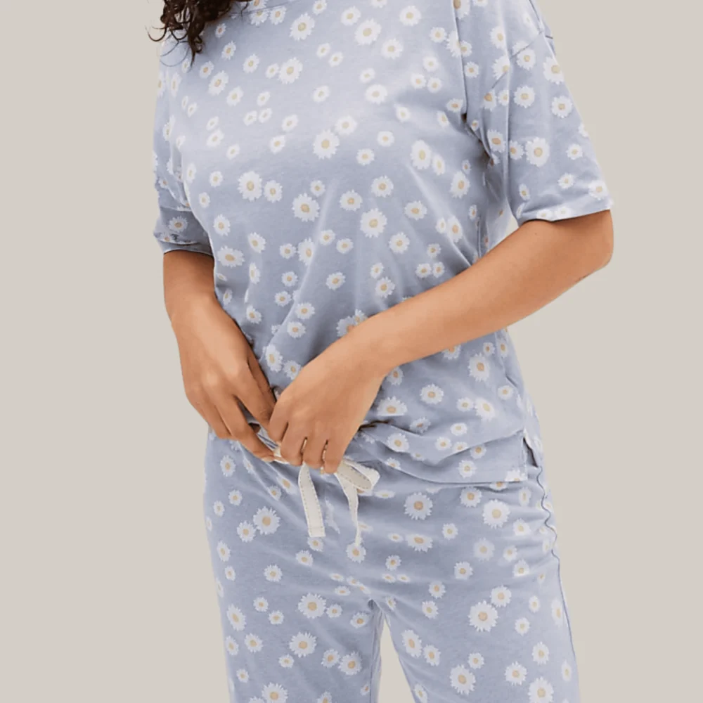 Blush Tones Cotton Pajama Set