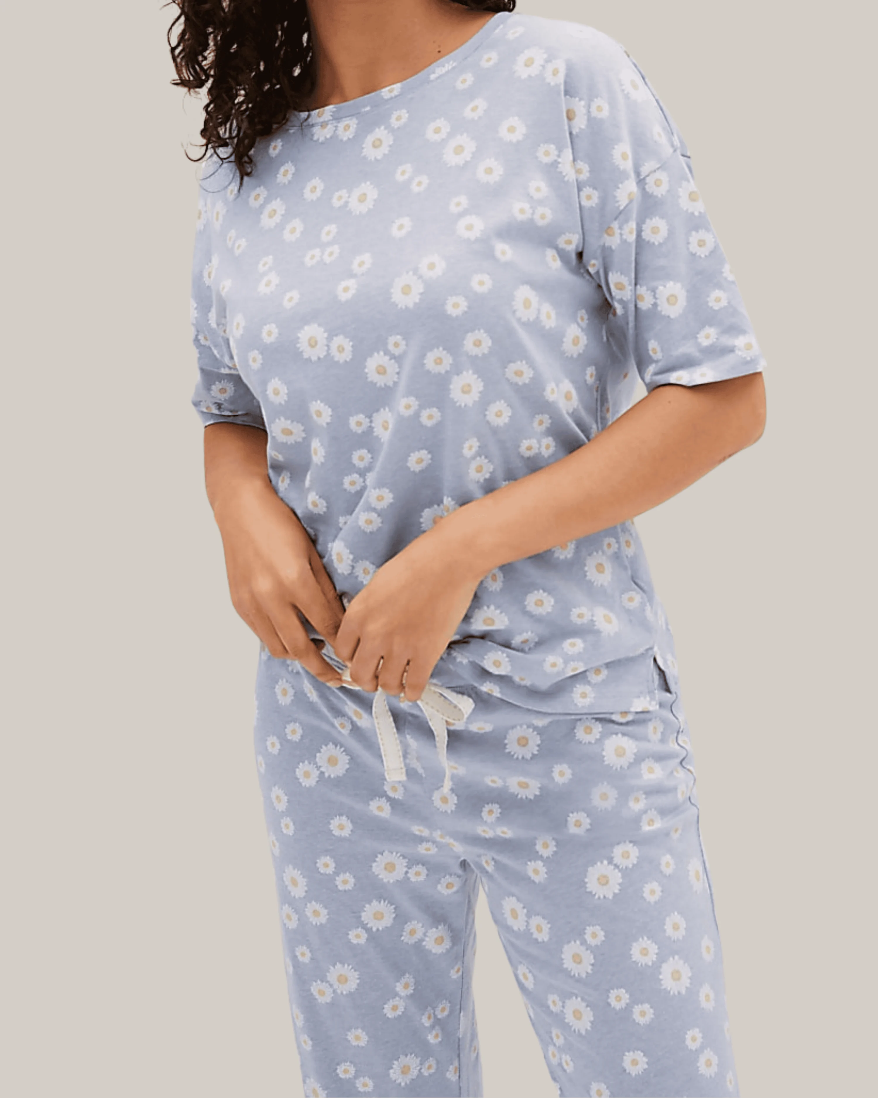 Blush Tones Cotton Pajama Set