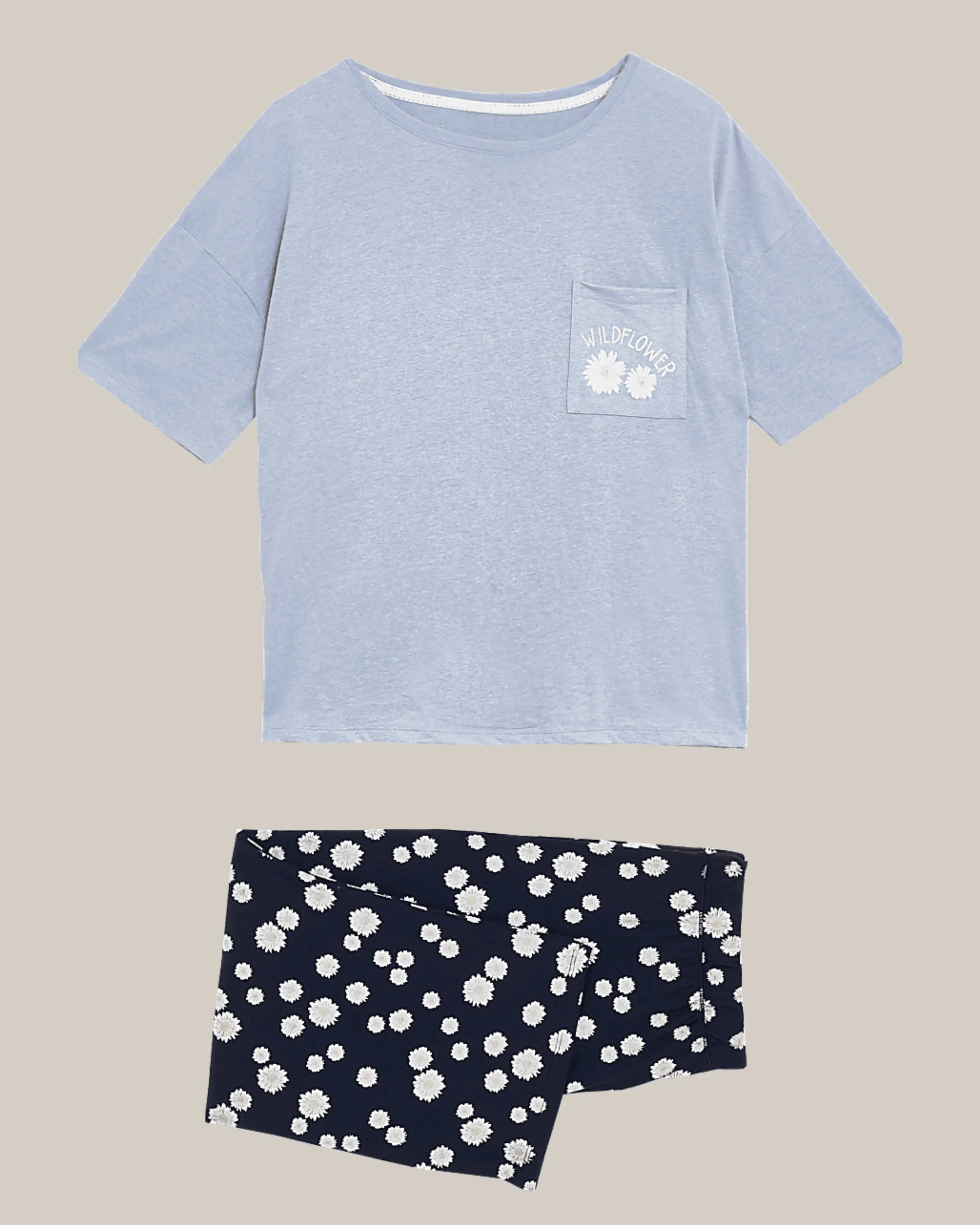 Dream Bloom Cropped Pyjama Set