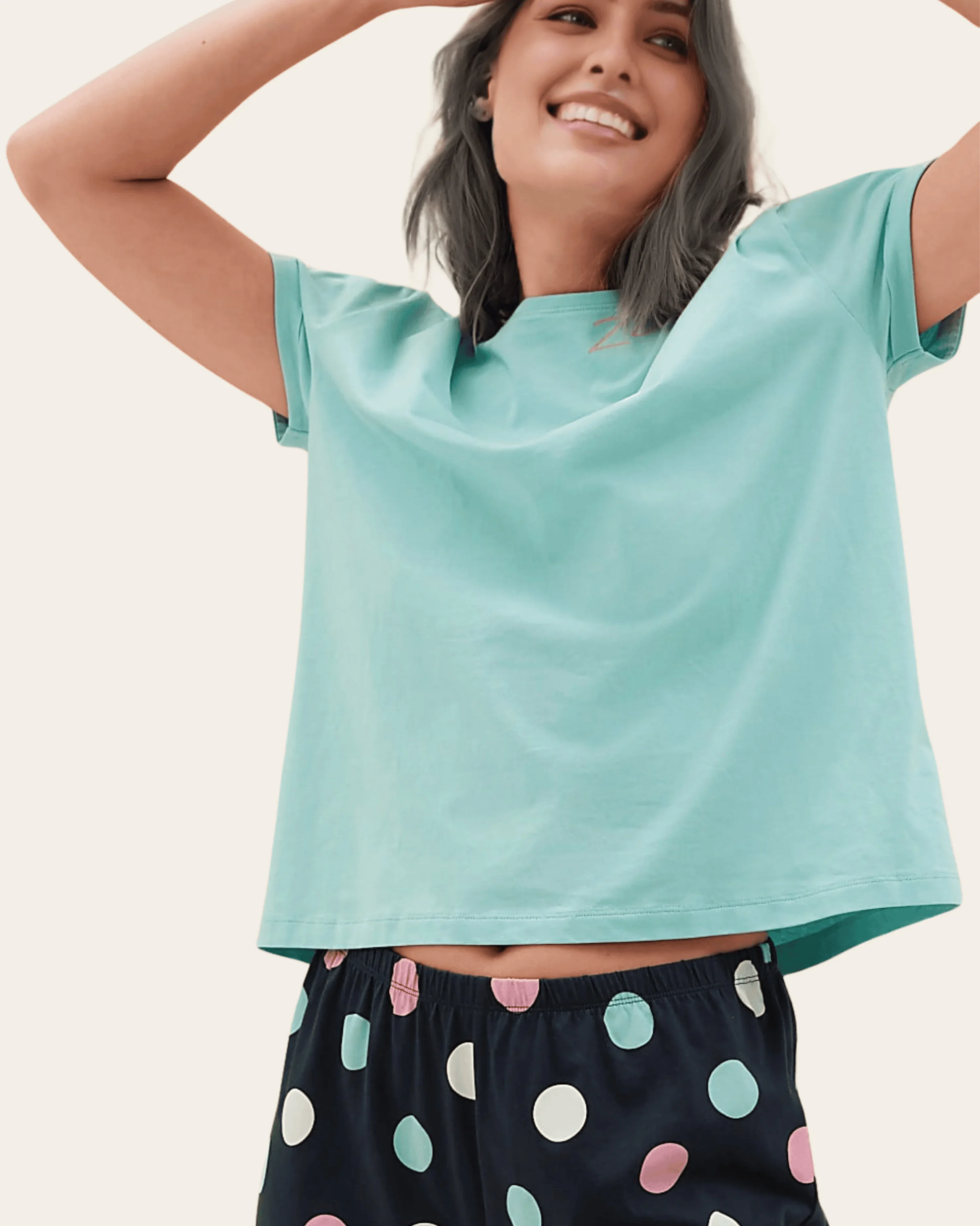 Polka Pop Cotton Pyjama Set