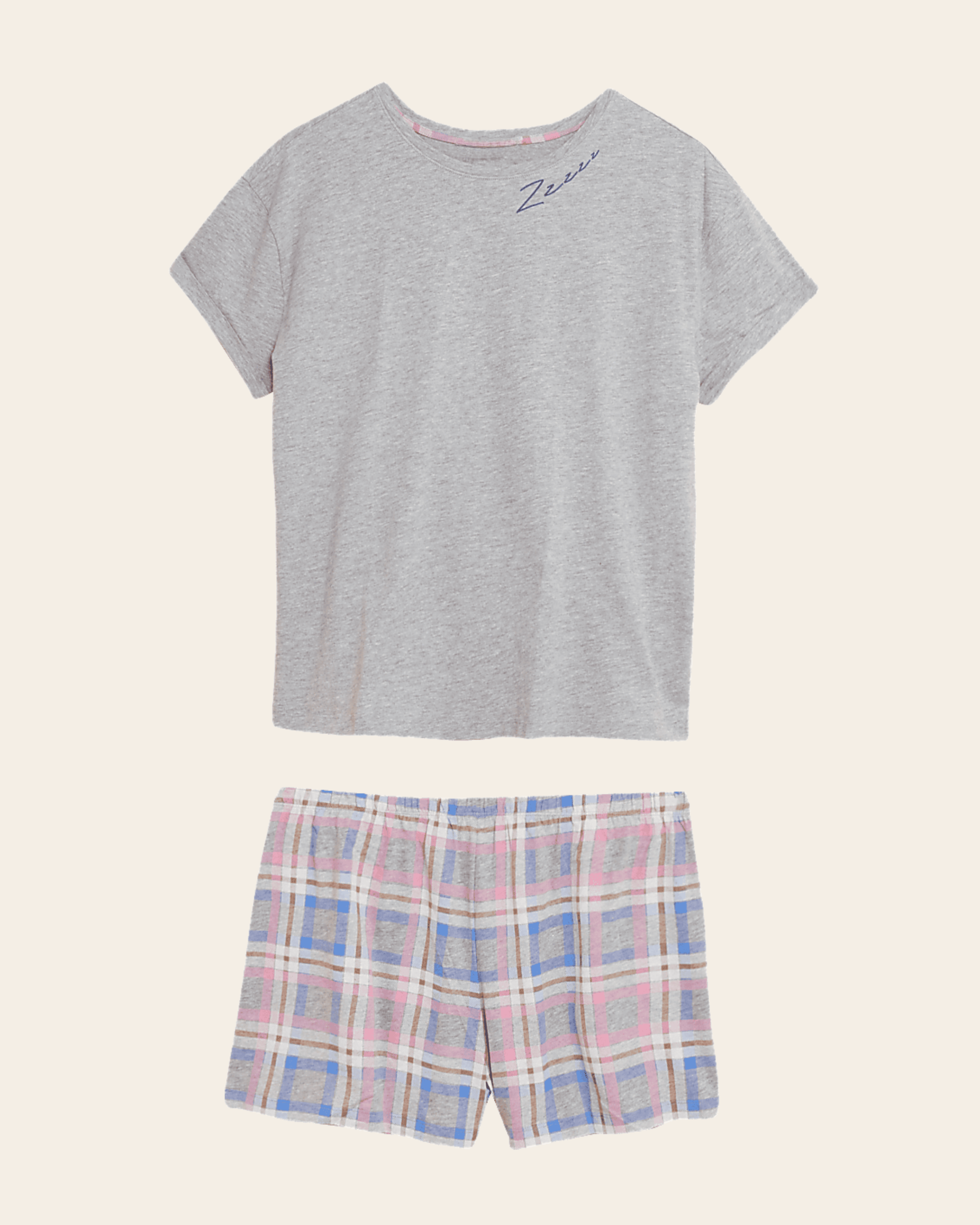 Grey Check Lounge Set