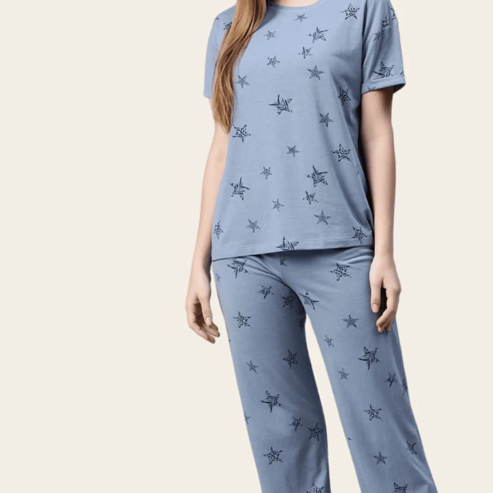 Midnight Star Cotton Pyjama Set