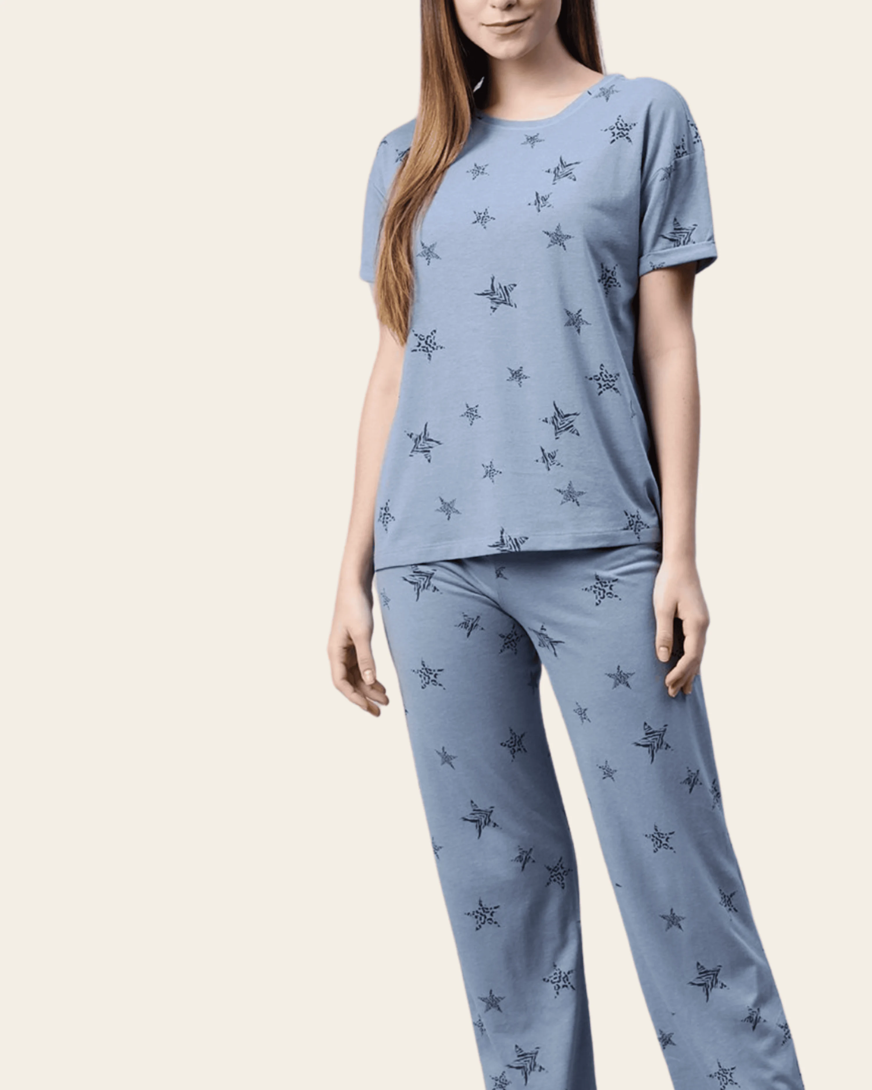 Midnight Star Cotton Pyjama Set