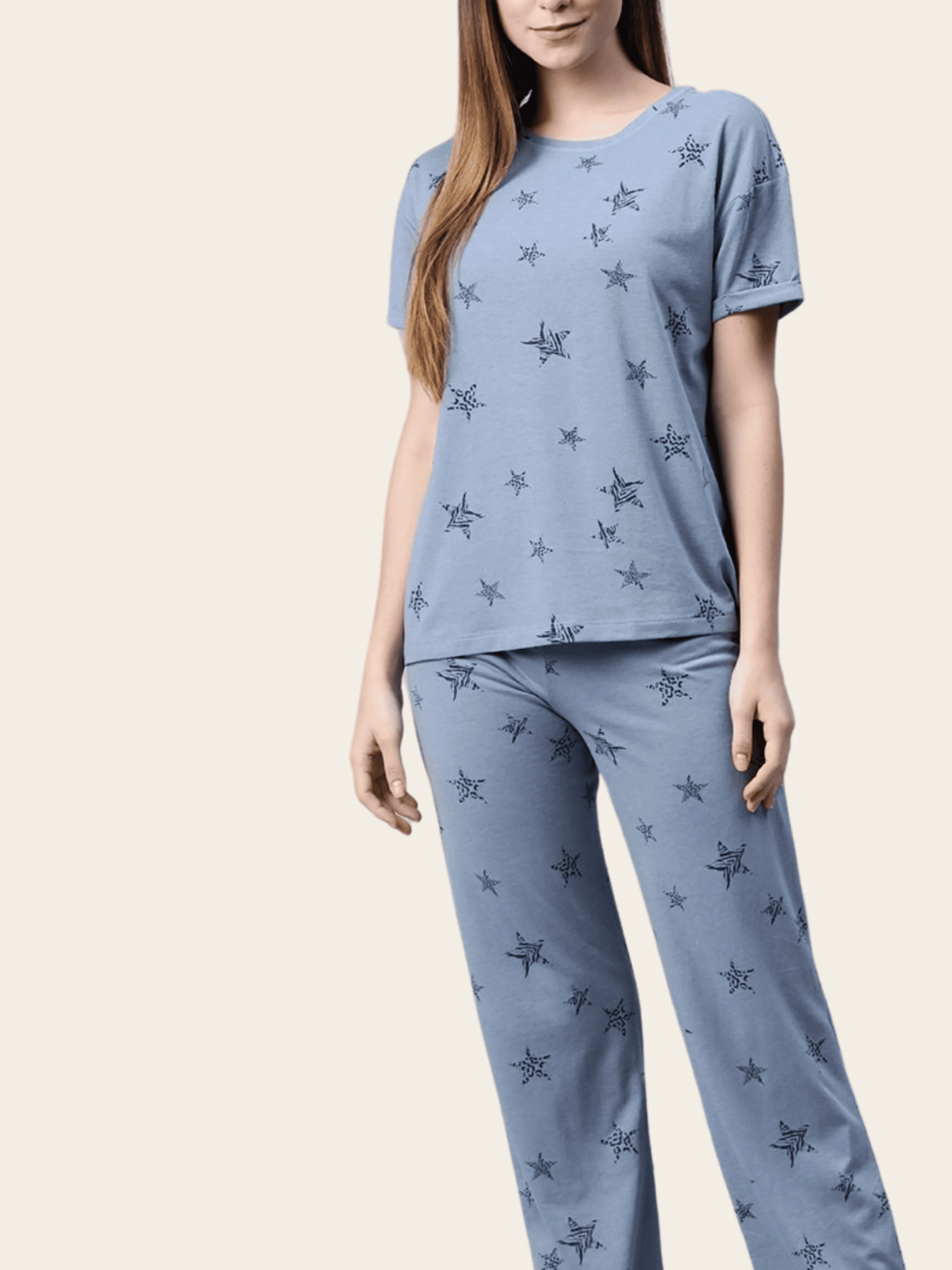 Midnight Star Cotton Pyjama Set