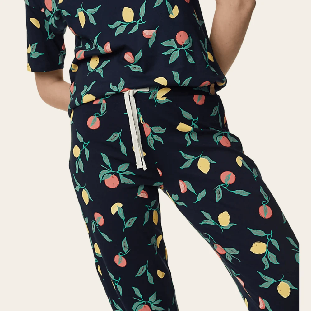 Navy Nights Pure Cotton Pyjama Set