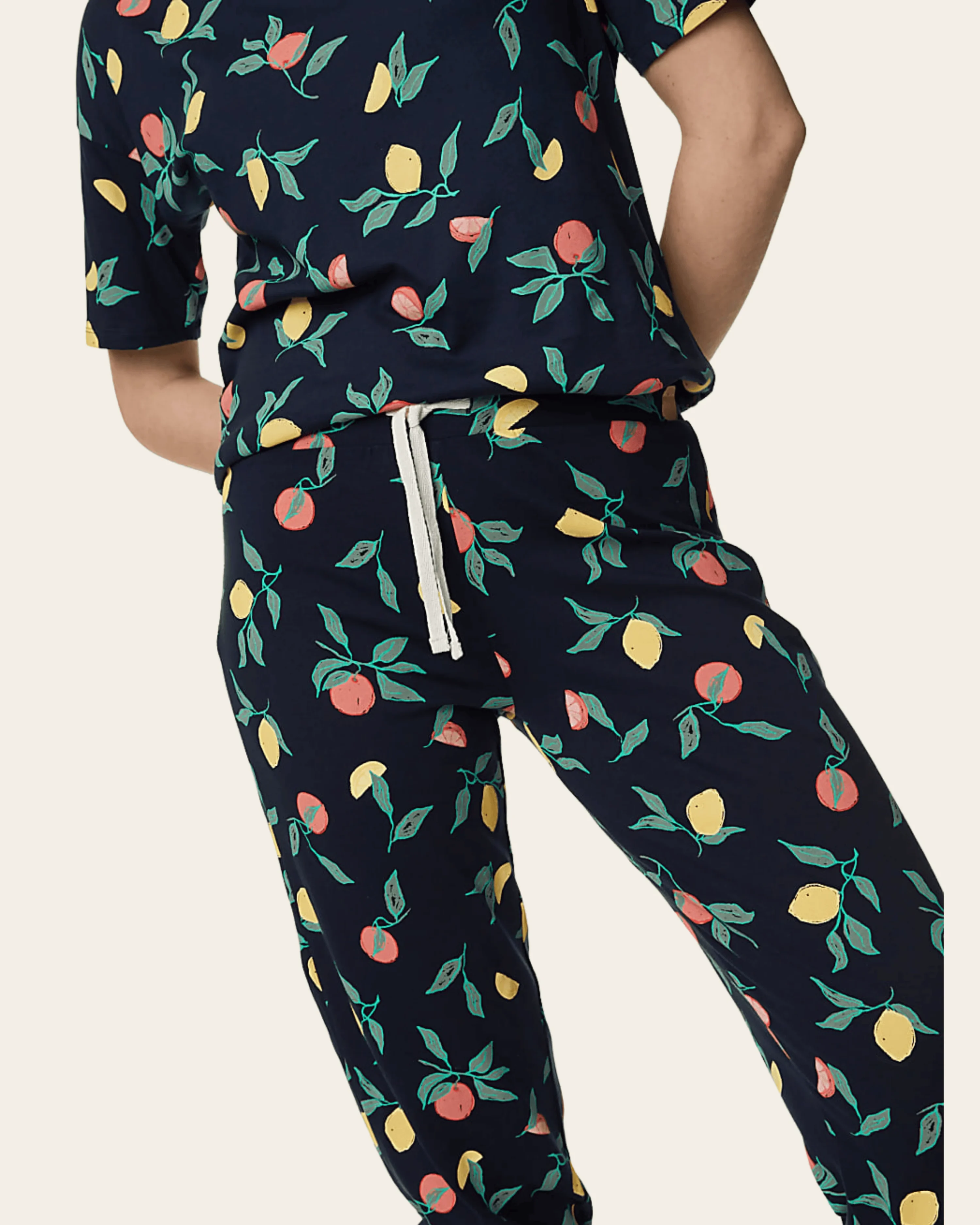 Navy Nights Pure Cotton Pyjama Set