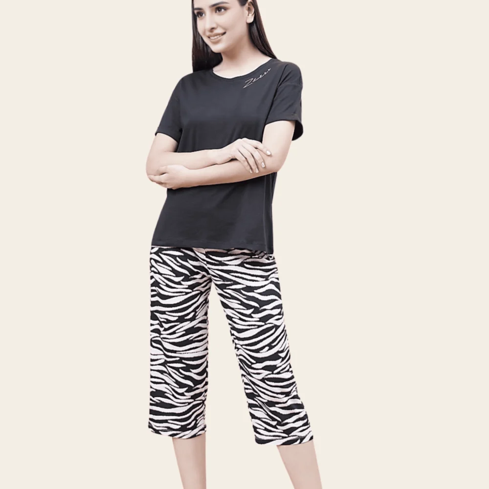 Cotton Cozy Cropped Pyjama Set