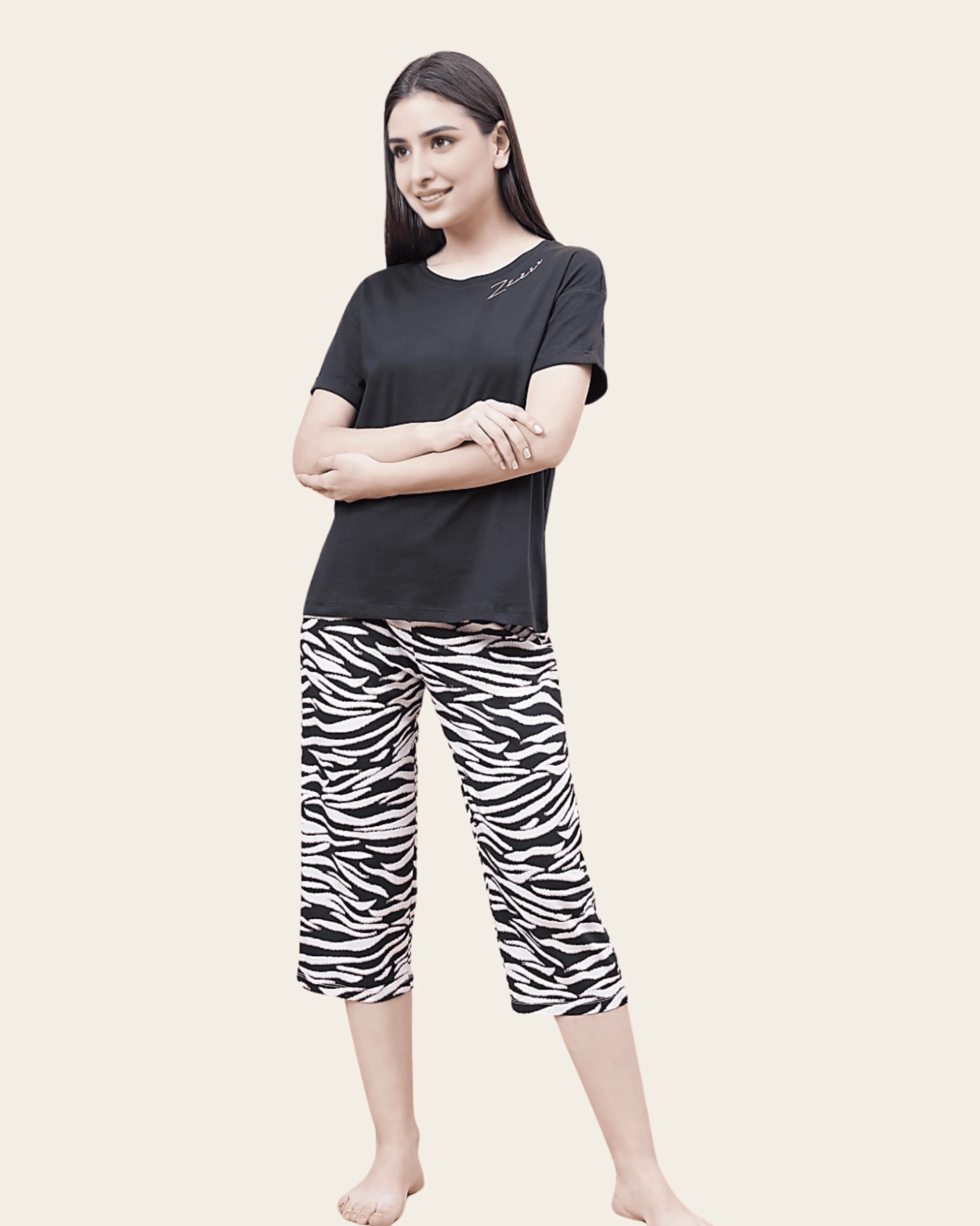 Cotton Cozy Cropped Pyjama Set