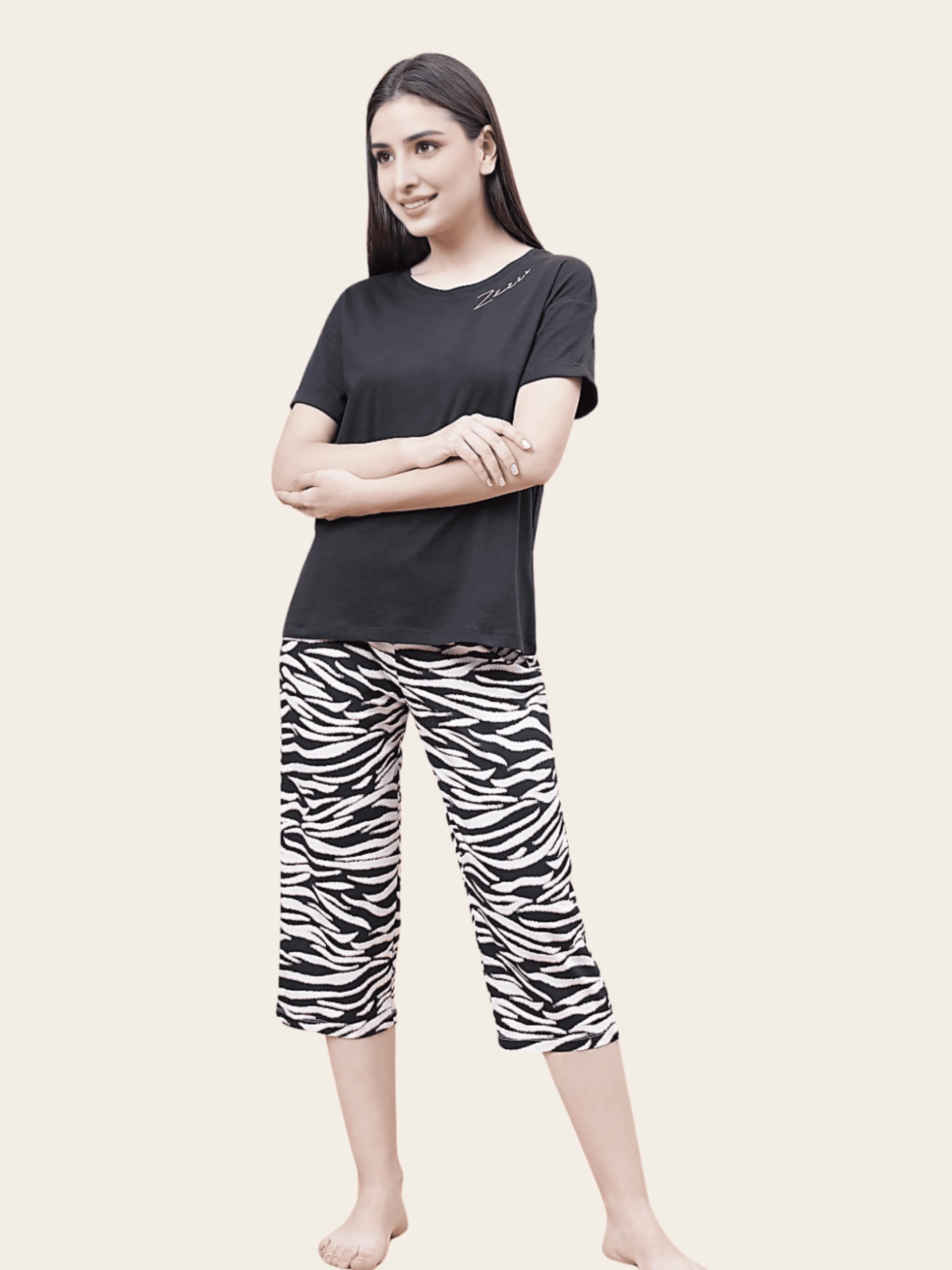 Cotton Cozy Cropped Pyjama Set