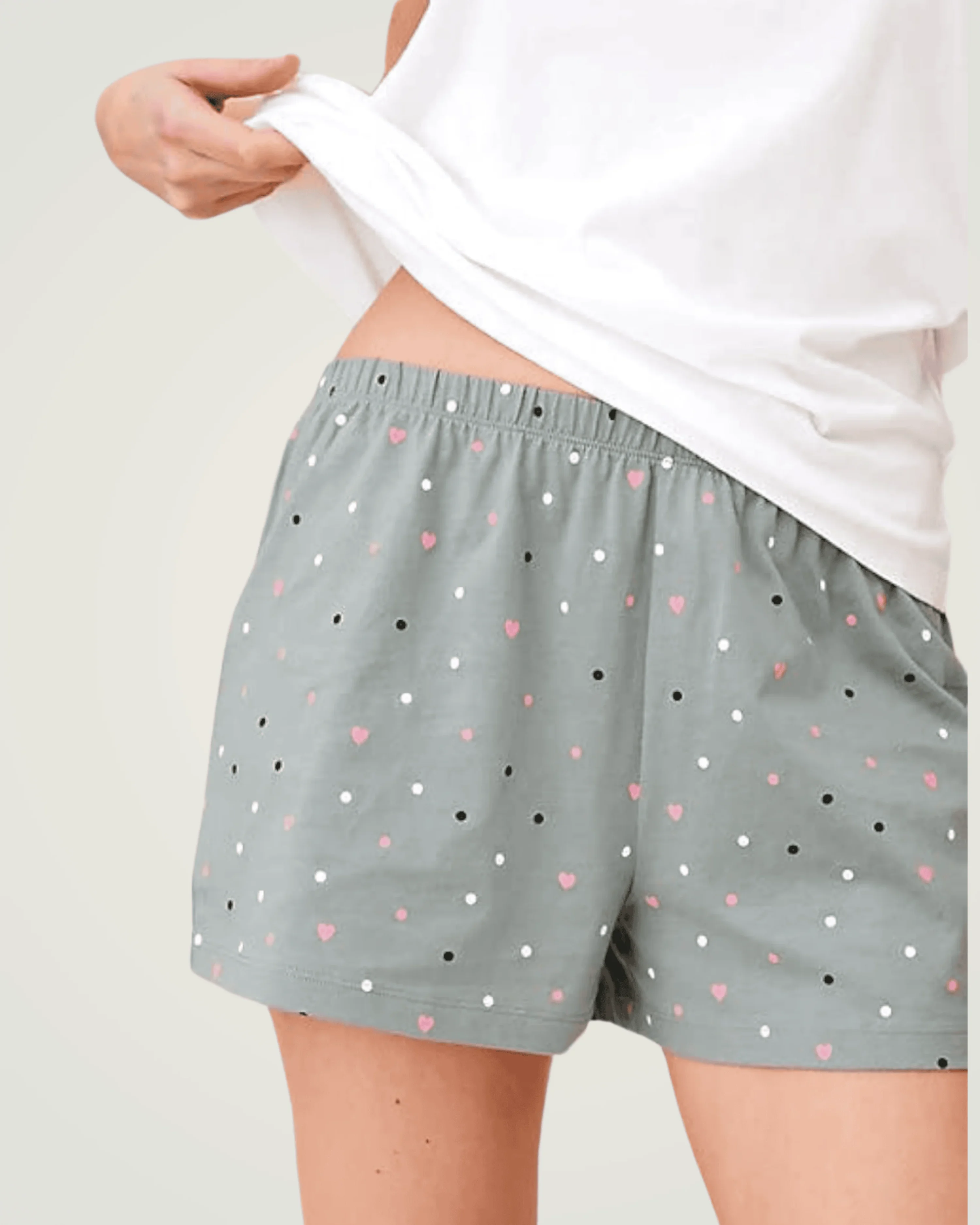 Lazy Days Spot Cotton Pyjama Set