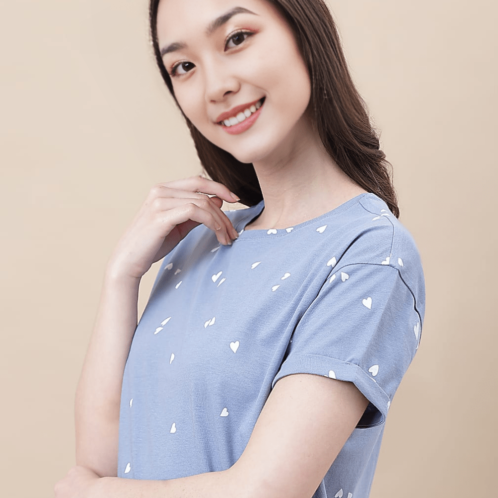 Blueberry Heart Cotton Pyjama Set