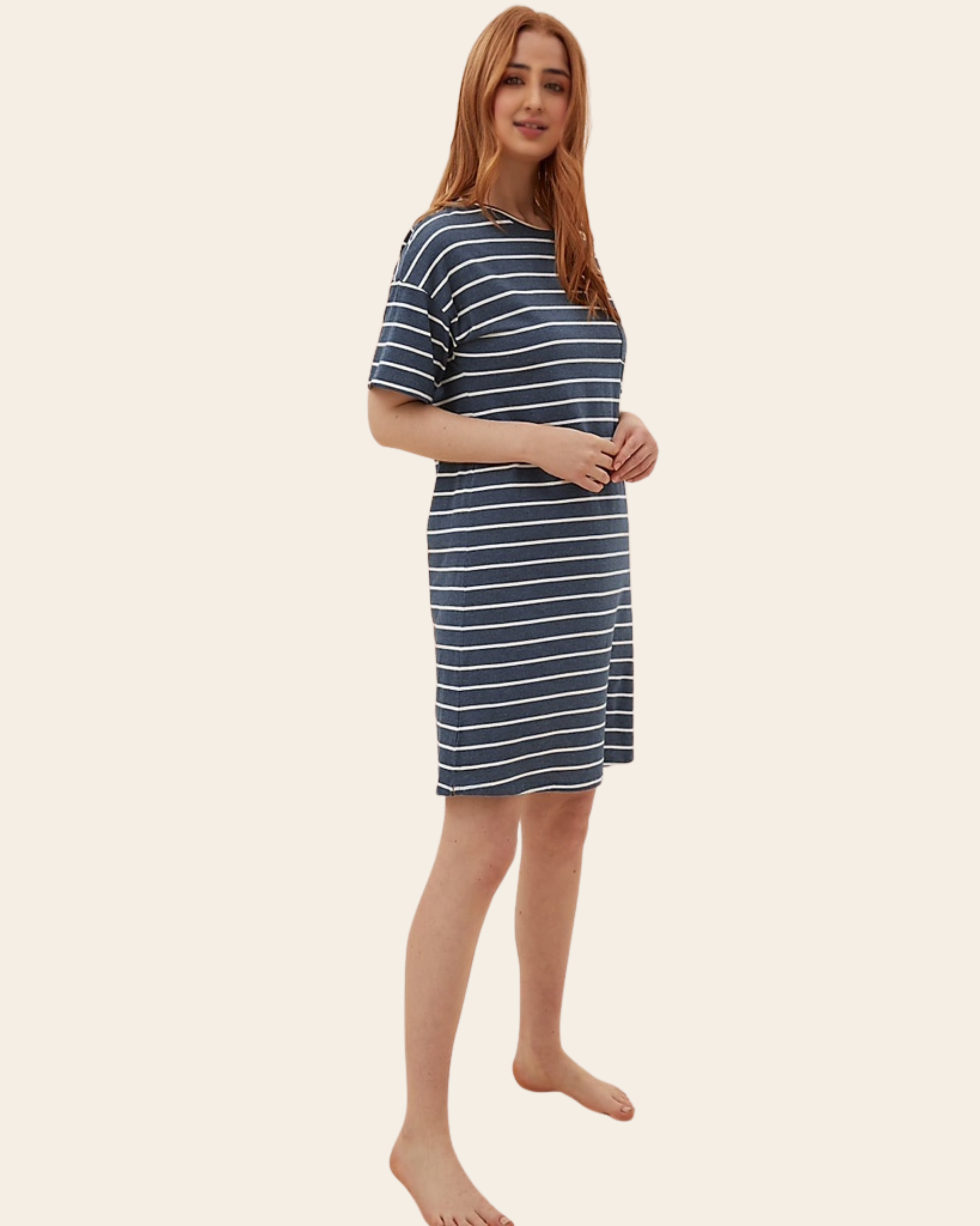 Navy Stripe Everyday Sleep Tee