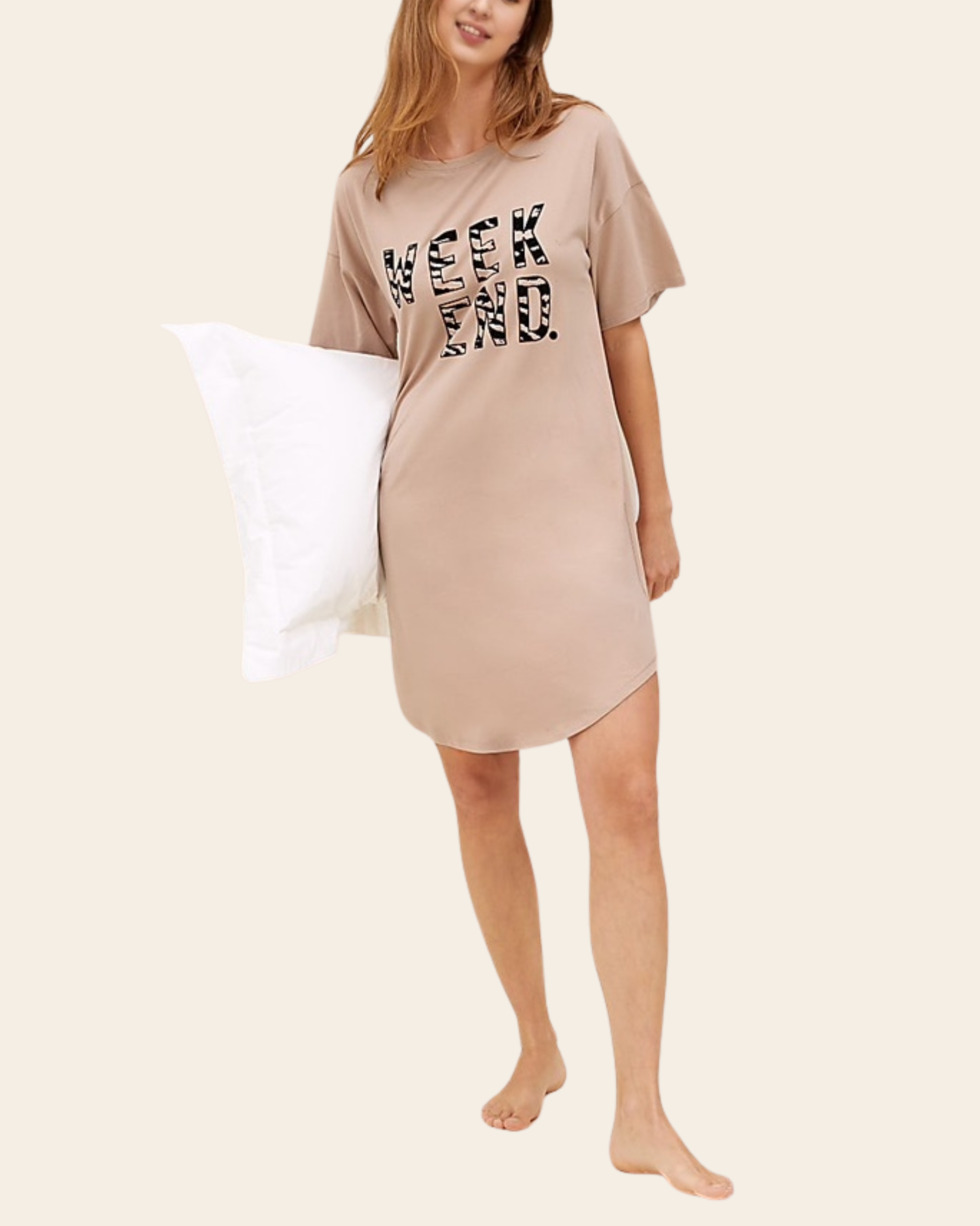 Weekend Vibes Slogan Night Tee