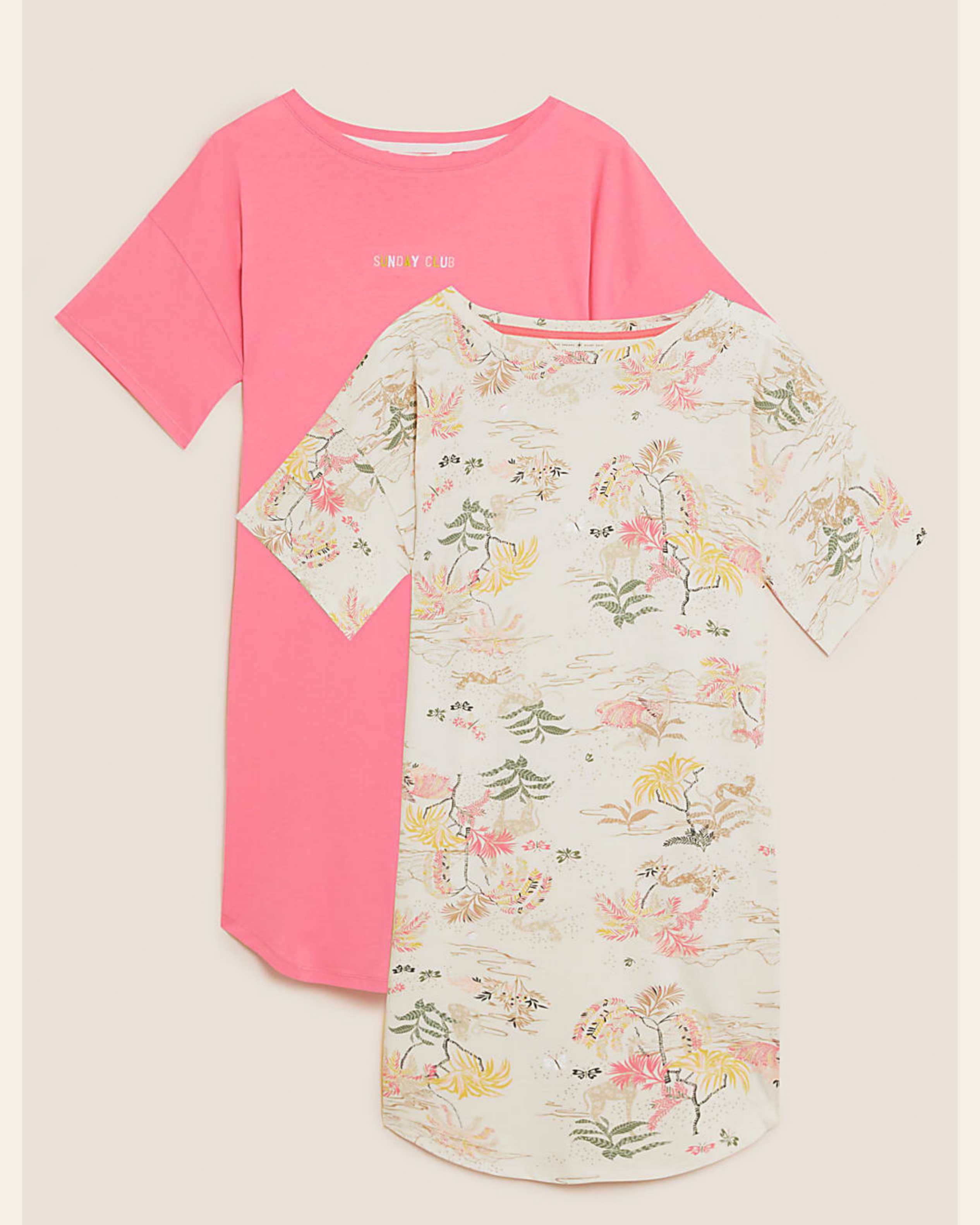 Tropical Bloom Cotton Nightdress- 1 Piece Only