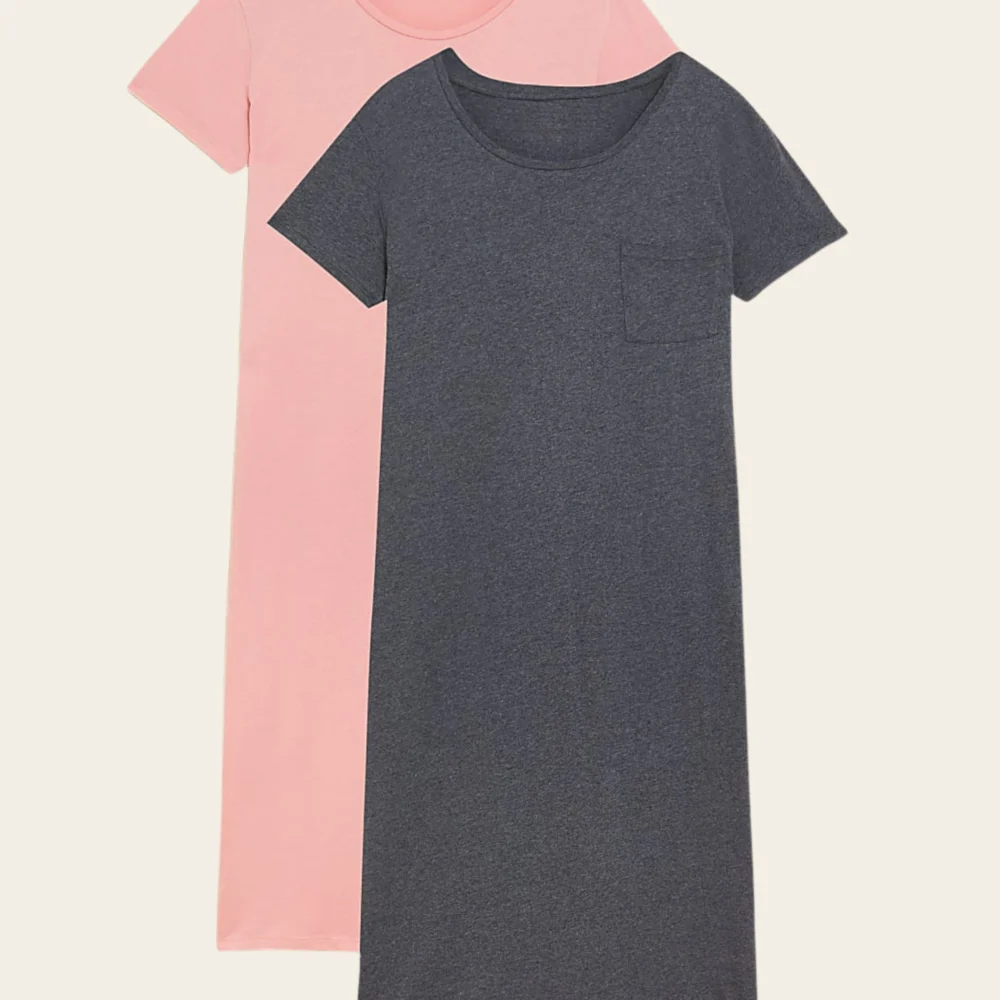 Blush Calm Cotton Pocket Dress