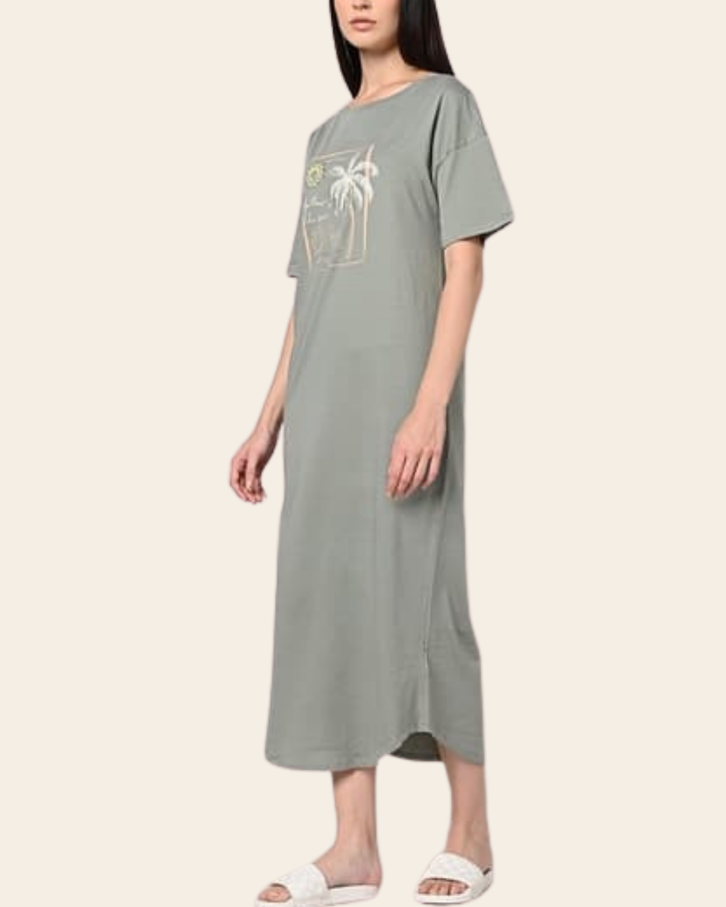 Tropical Mood Tee Dress