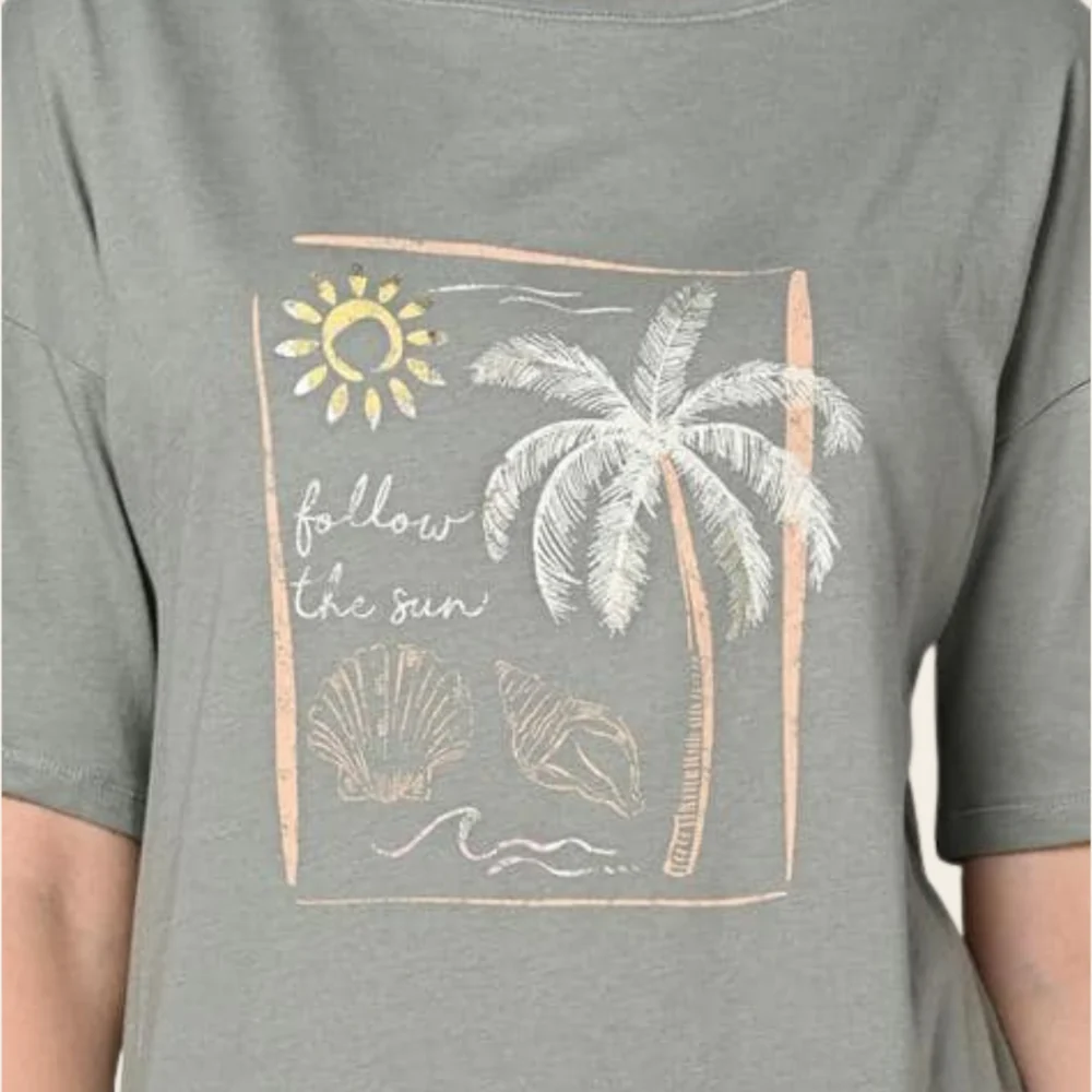 Tropical Mood Tee Dress