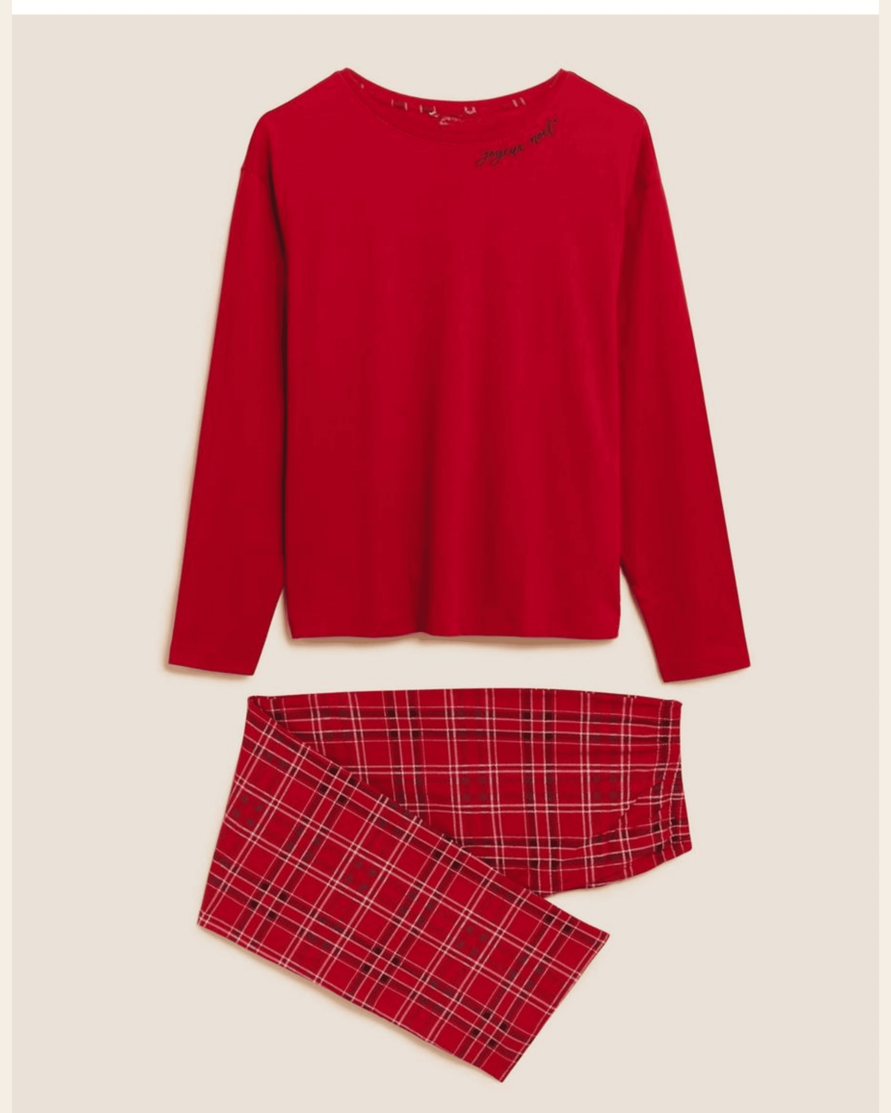 Crimson Checks Cozy Set