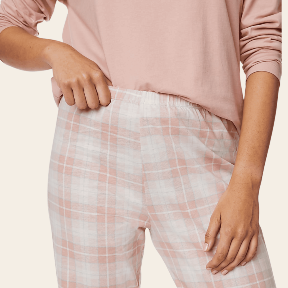 Dreamy Blush Checks Cozy Set