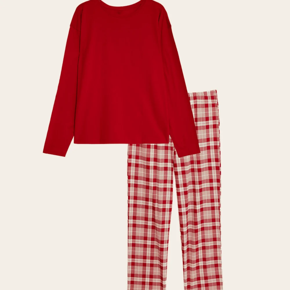 Everyday Red Check Pajama Set