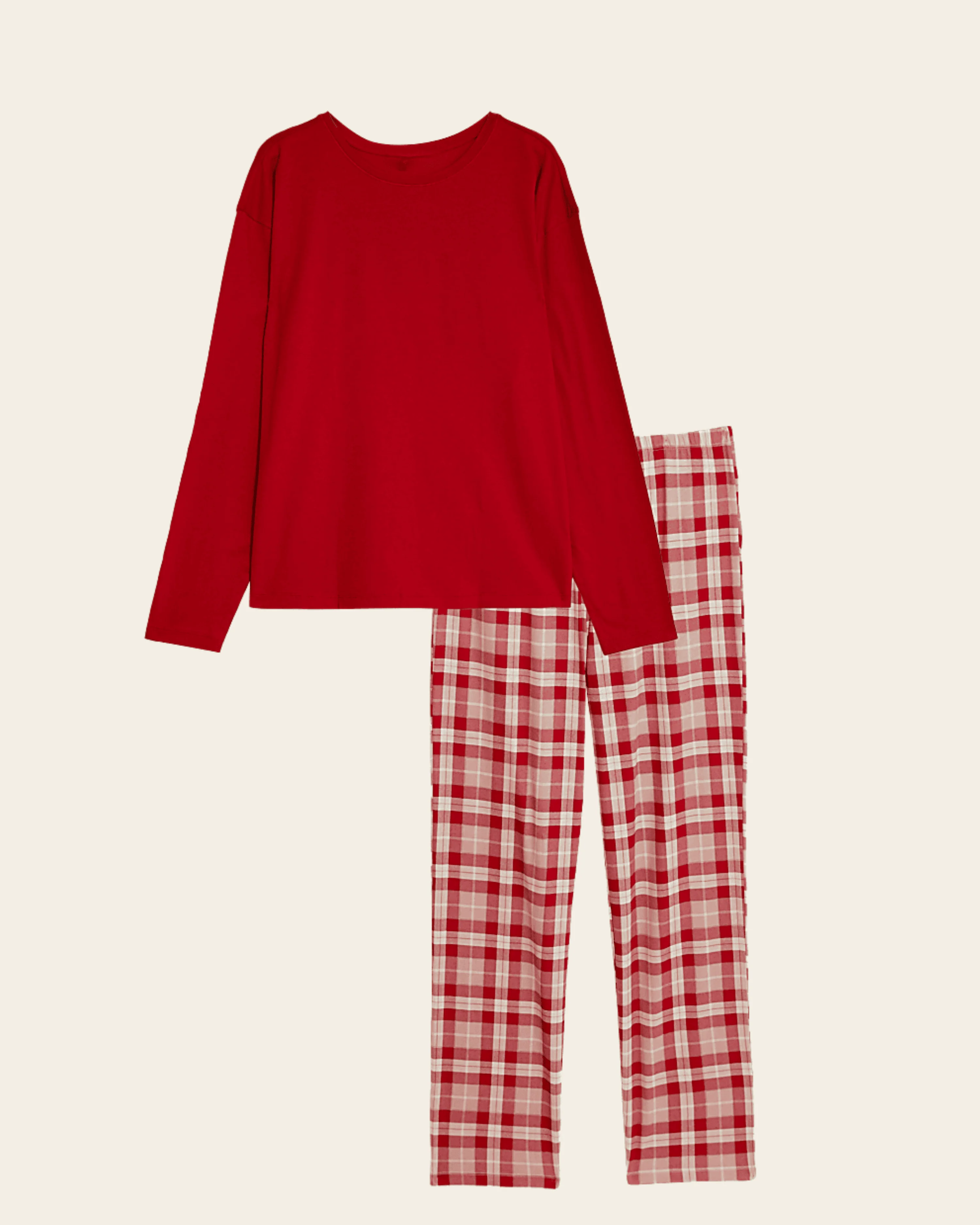 Everyday Red Check Pajama Set