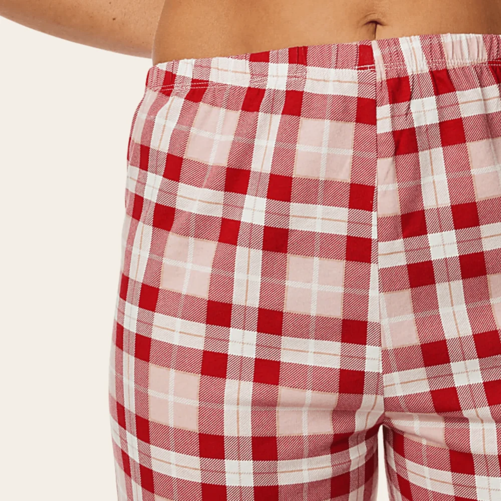 Everyday Red Check Pajama Set