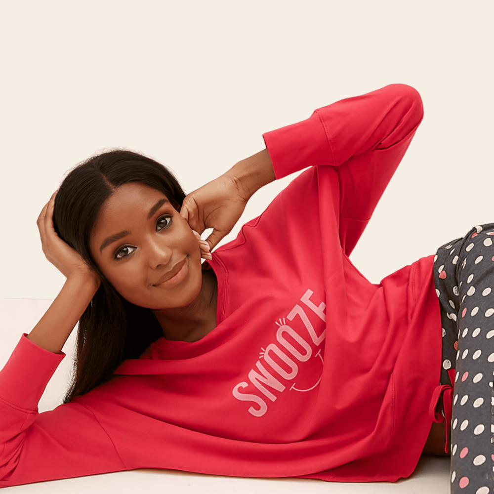 Pink Snooze Pajama Set