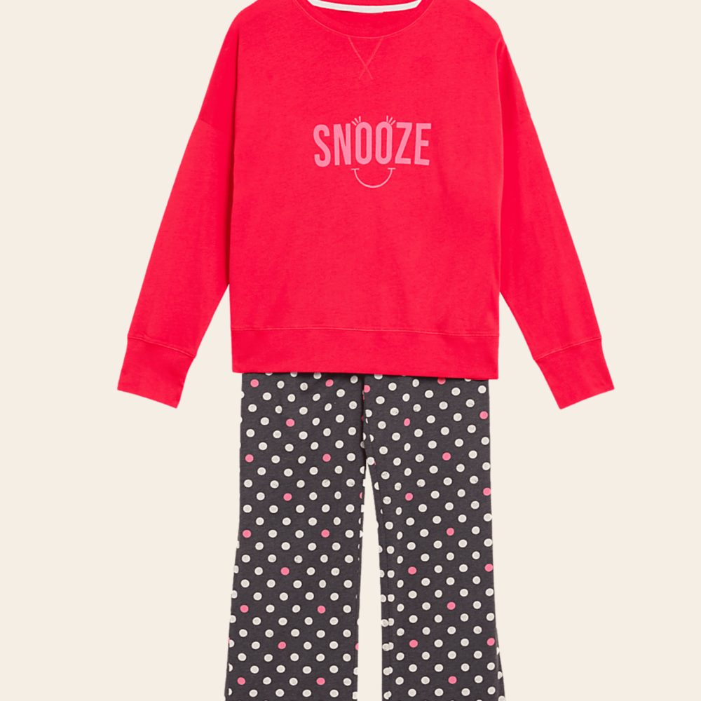 Pink Snooze Pajama Set
