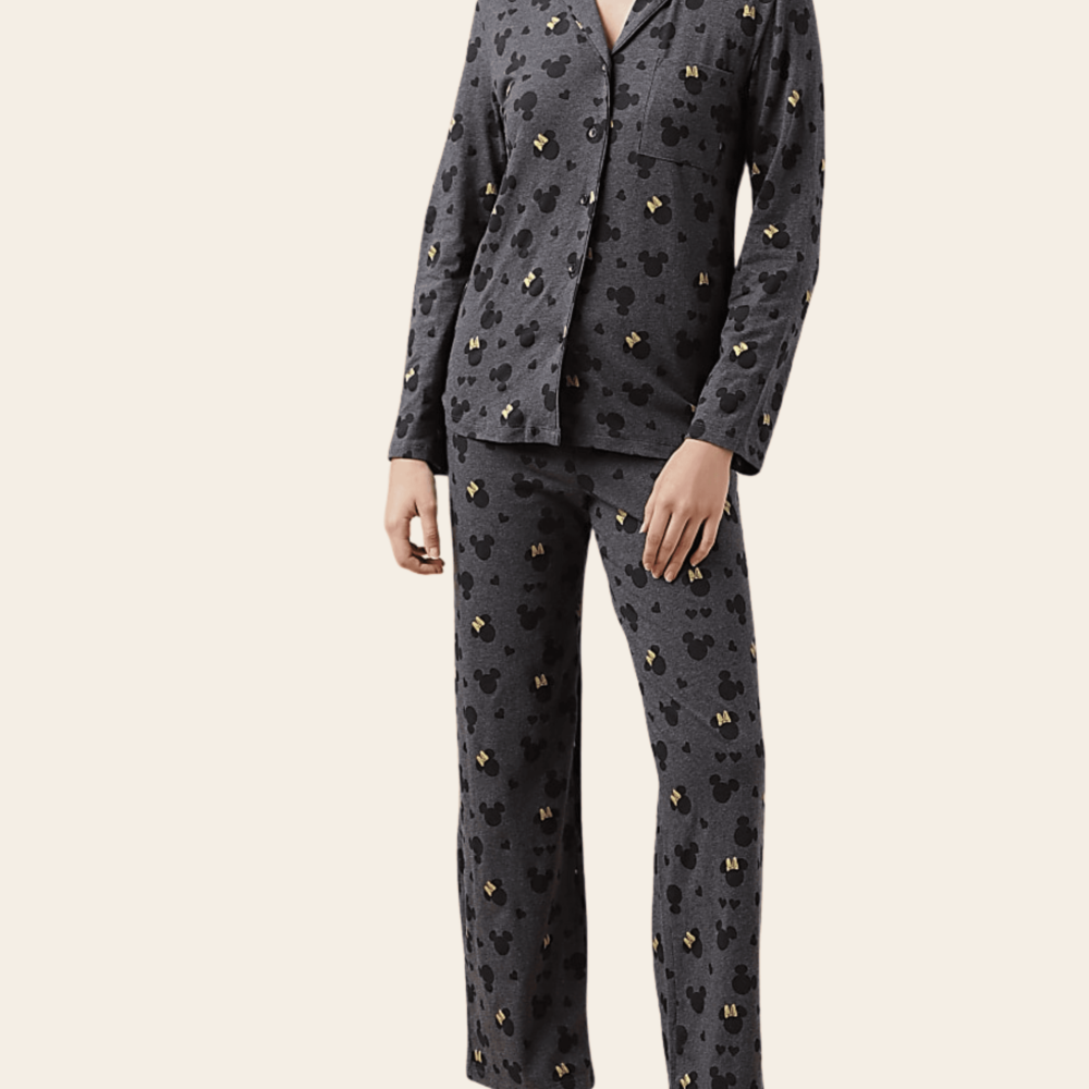Charcoal Print Pyjama Set