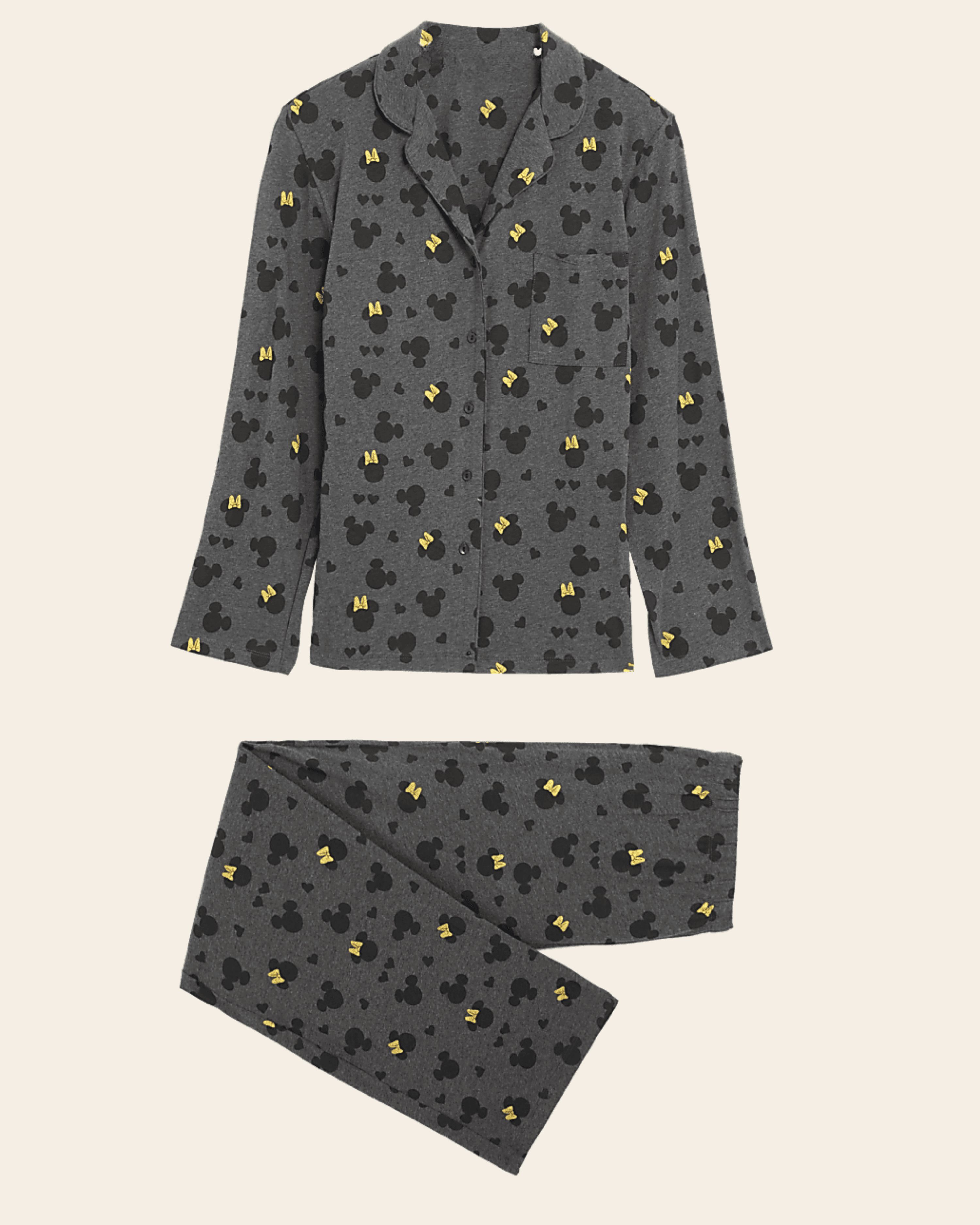 Charcoal Print Pyjama Set