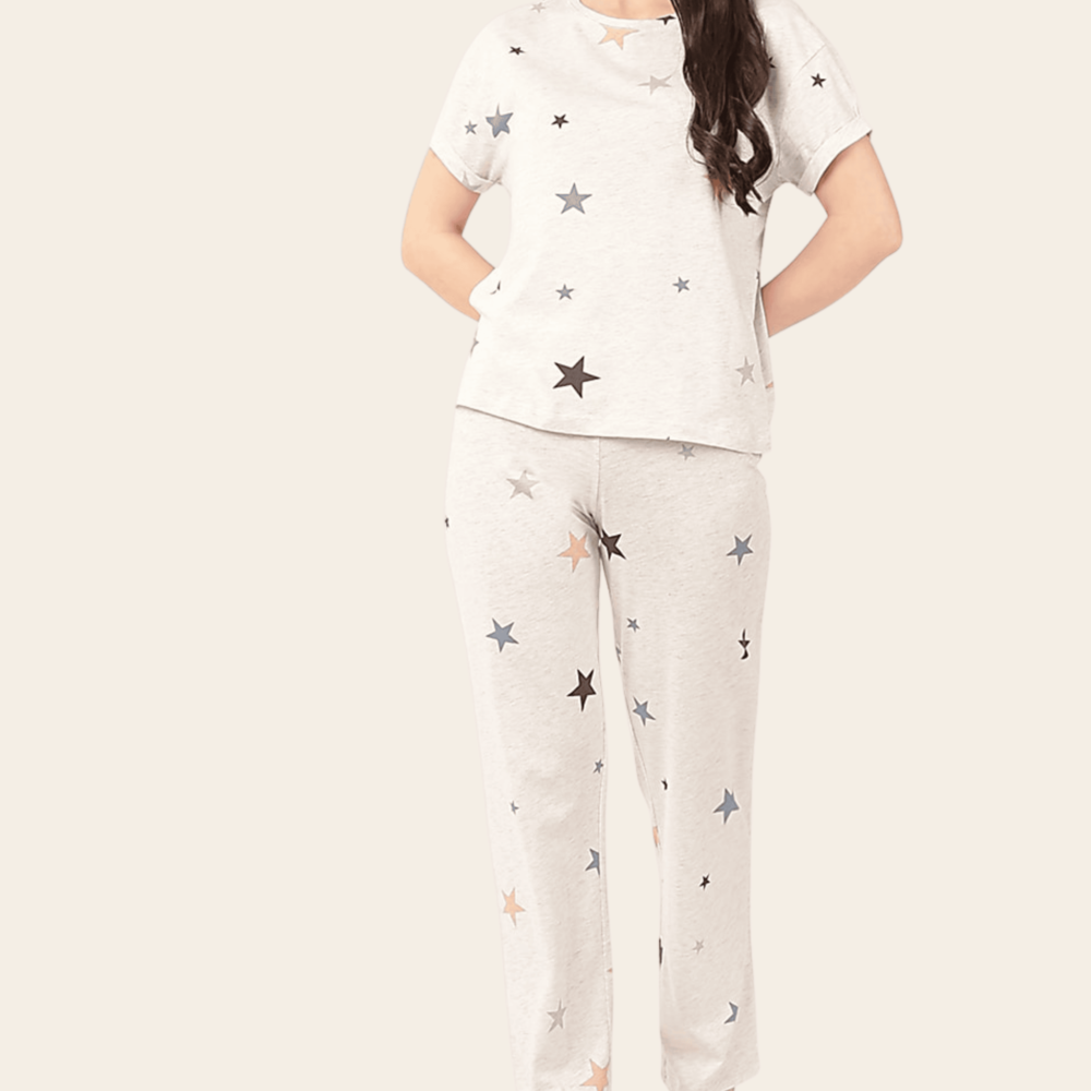 Star Print Pyjama Set