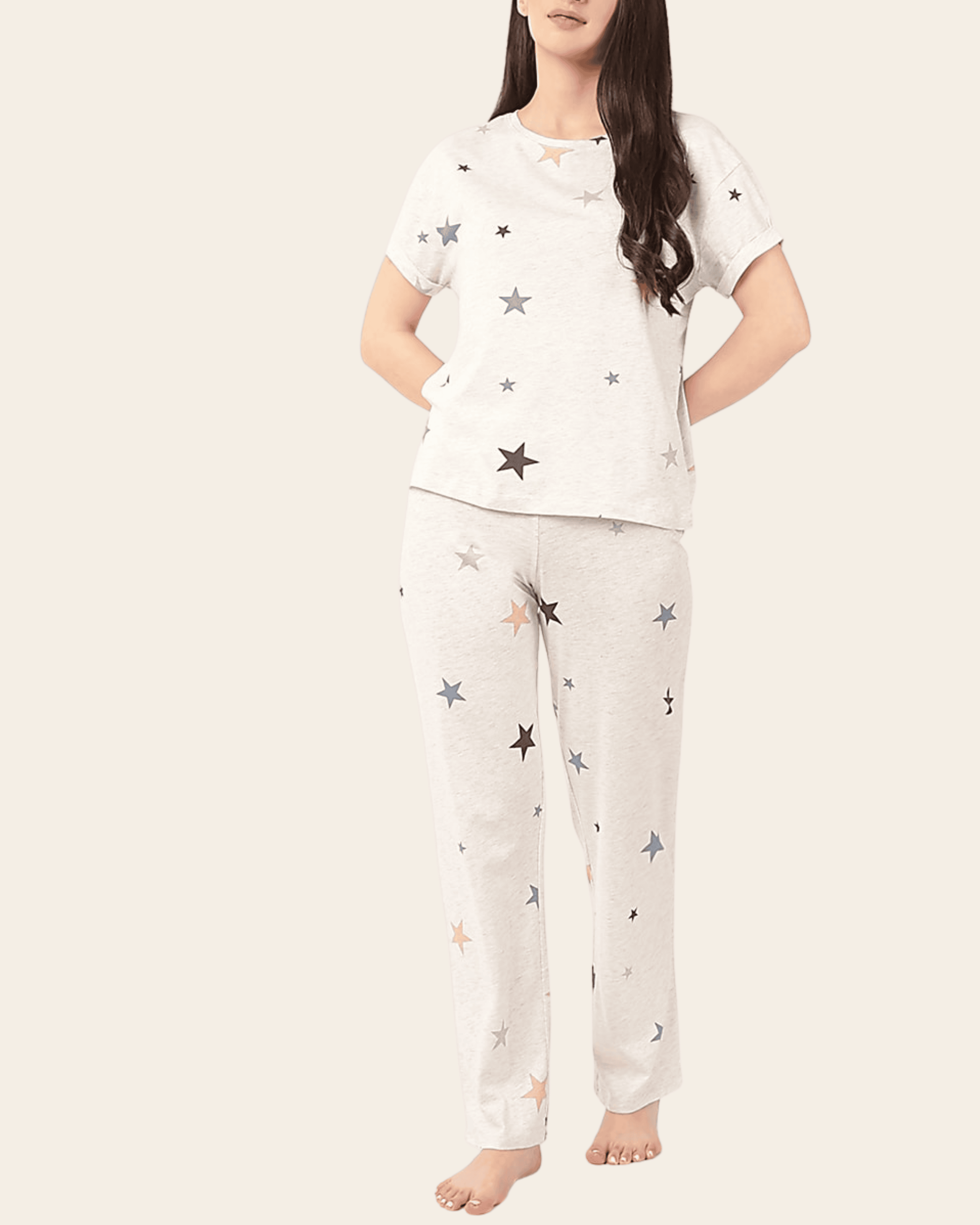 Star Print Pyjama Set
