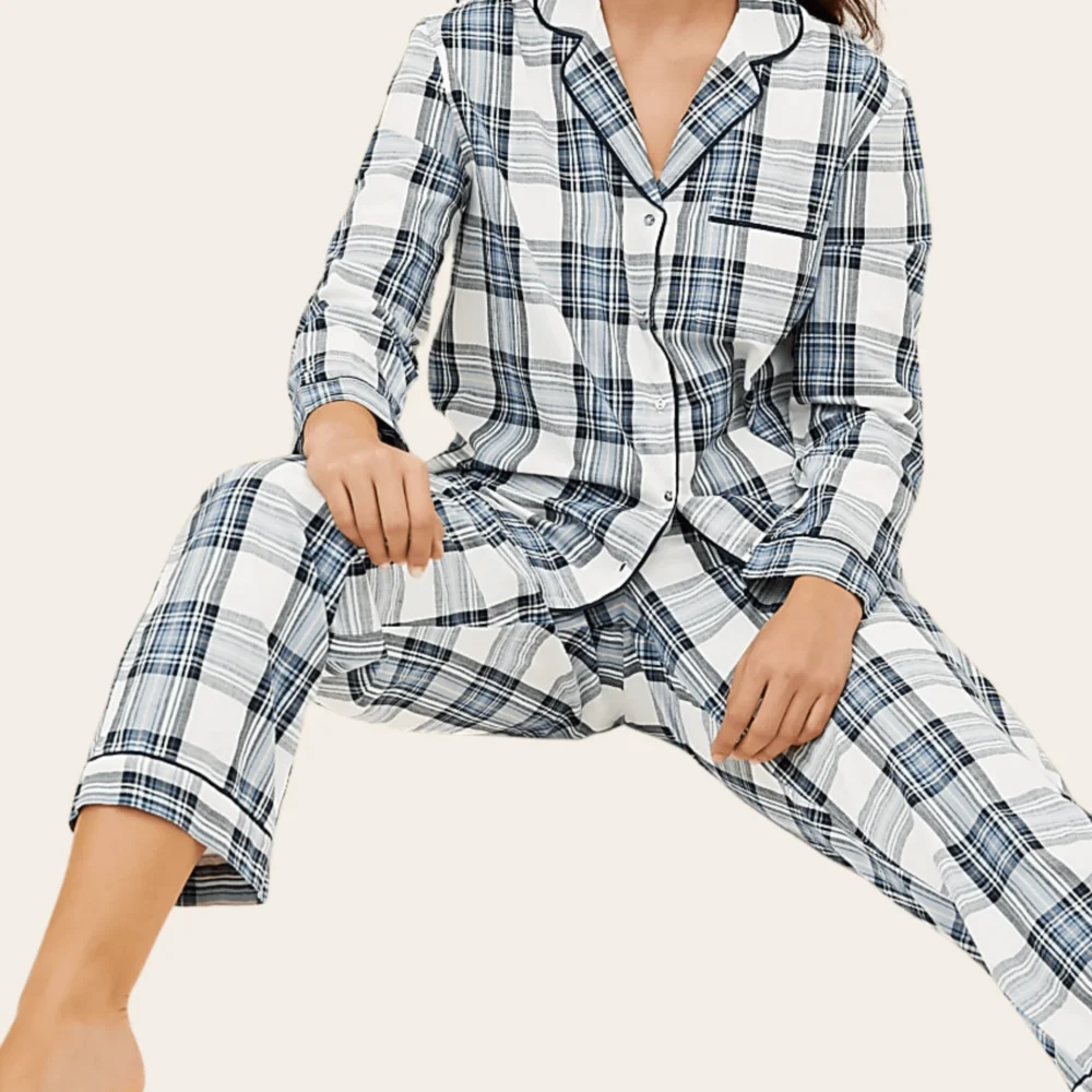 Skyline Check Pyjama Set