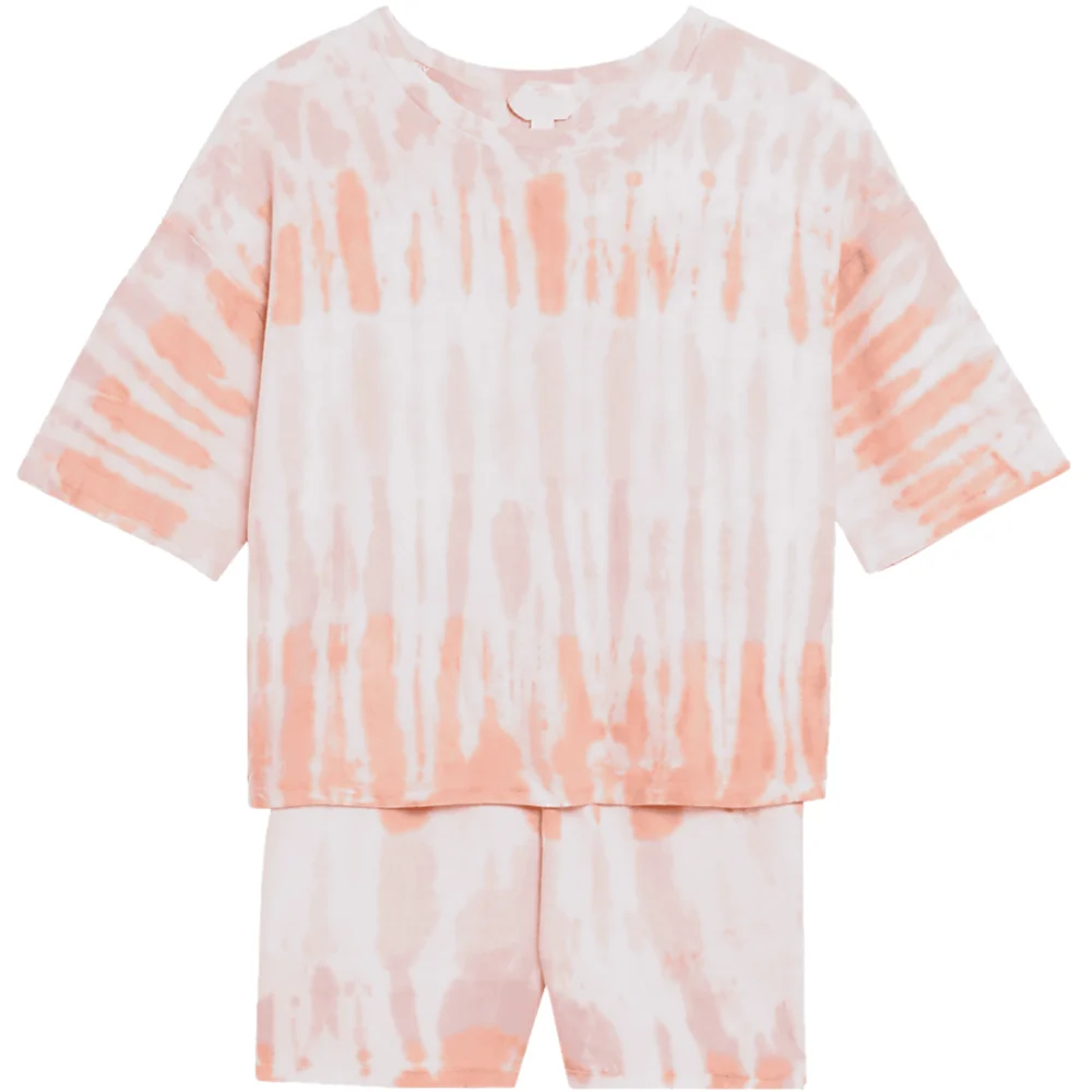 Peachy Tie-Dye Lounge Set