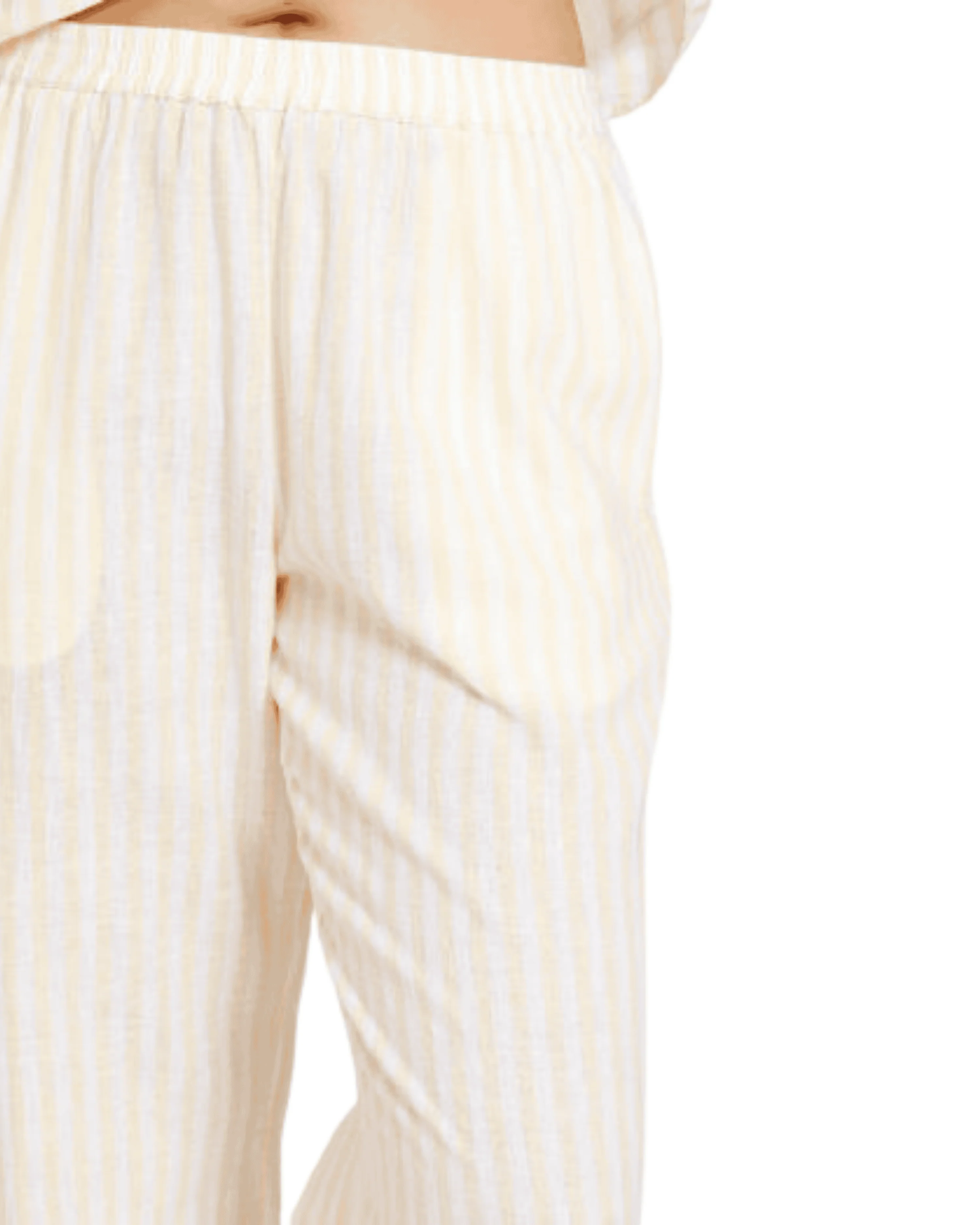 Lemon Stripe Lounge Set