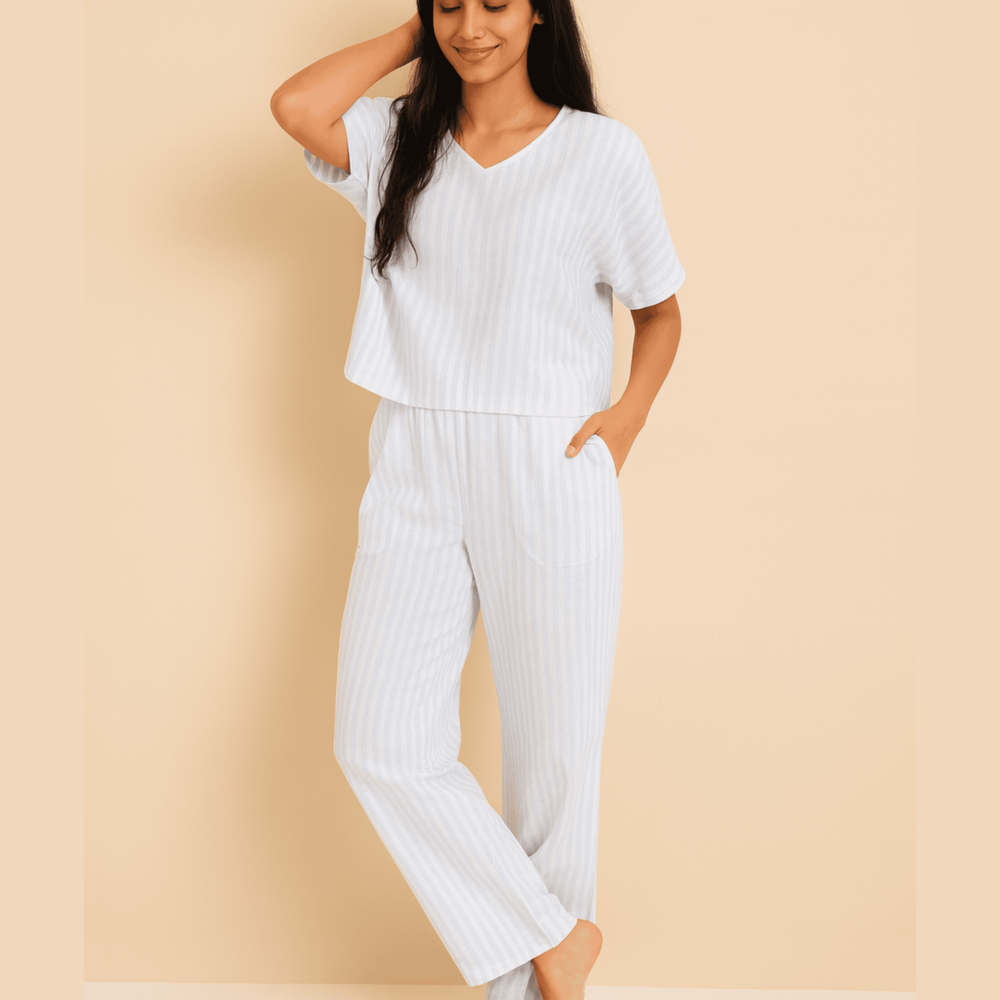 Misty Stripe Lounge Set
