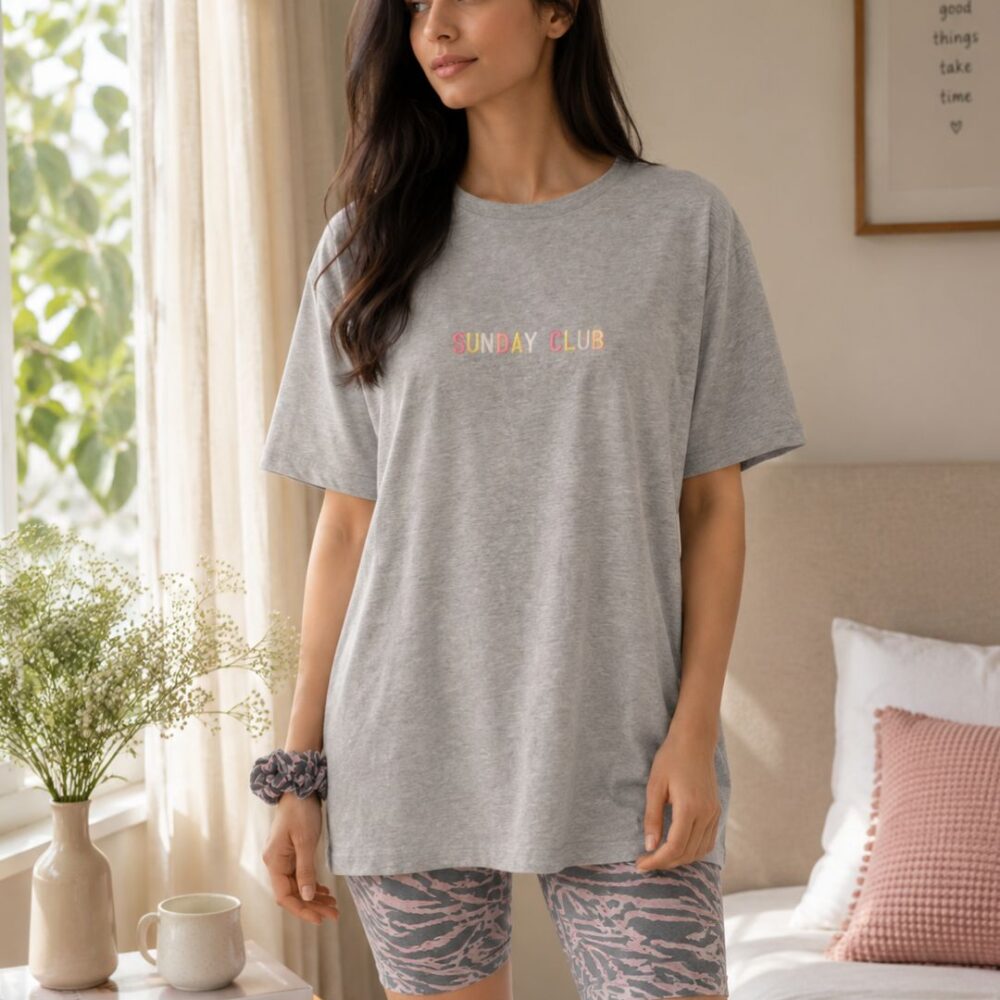 Grey Sunday Club Cotton-Rich Set