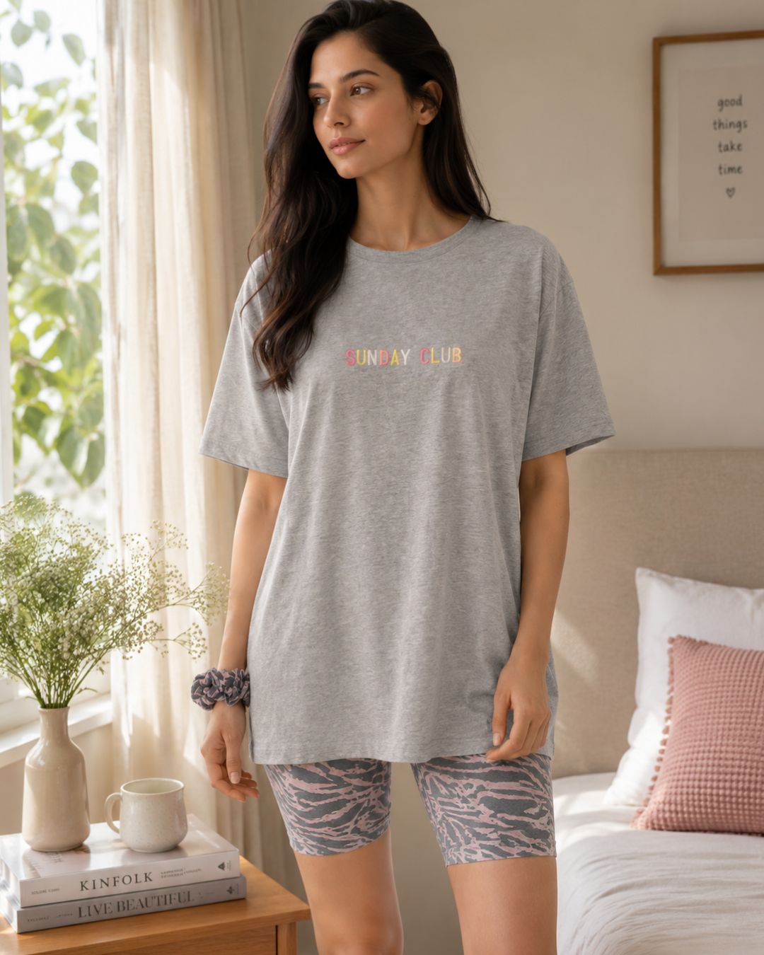 Grey Sunday Club Cotton-Rich Set