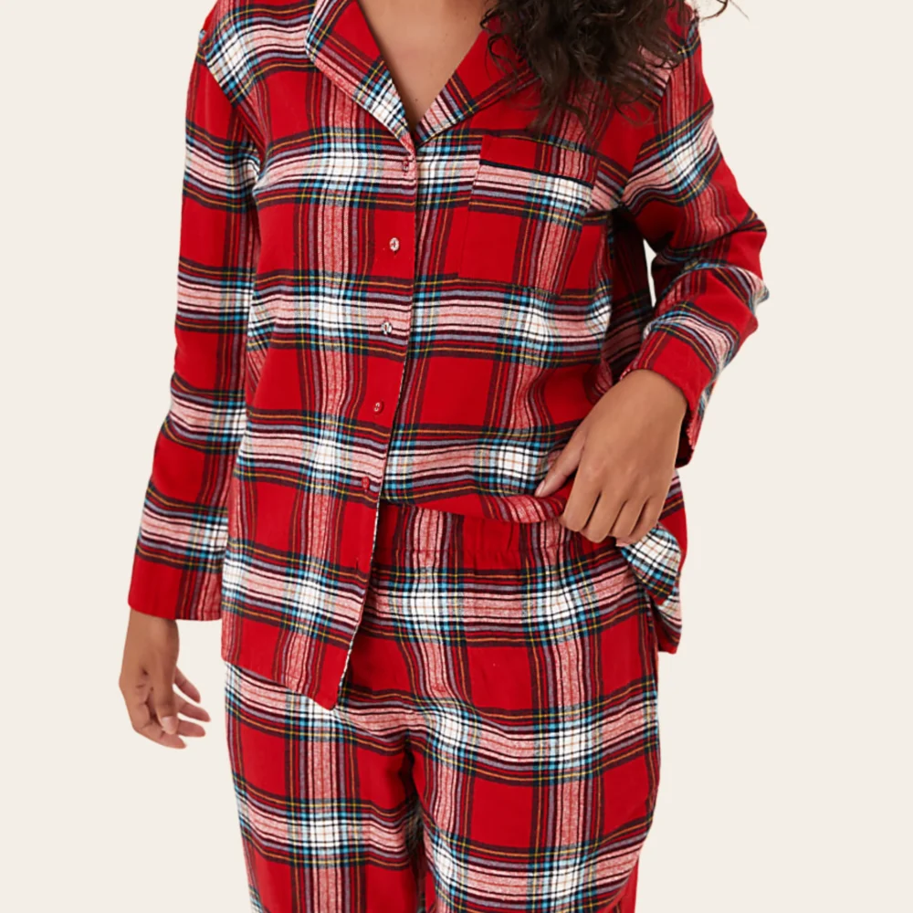 Scarlet Checks Pajama Set