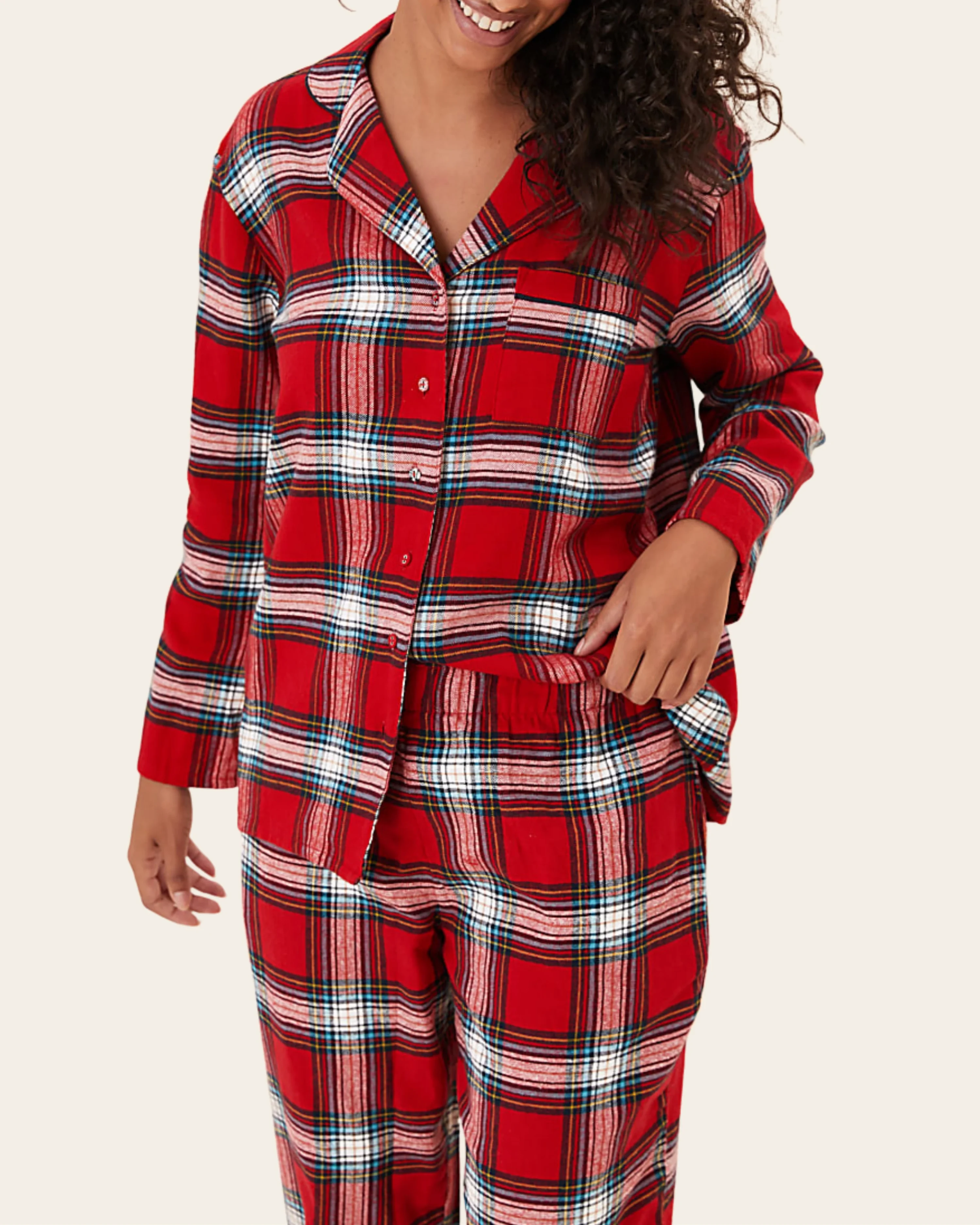 Scarlet Checks Pajama Set